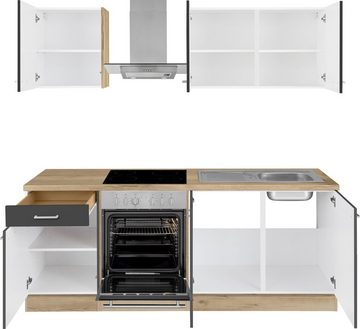 OPTIFIT Küchenzeile »Iver«, Breite 210 cm, mit Hanseatic-E-Geräten, extra kurze Lieferzeit