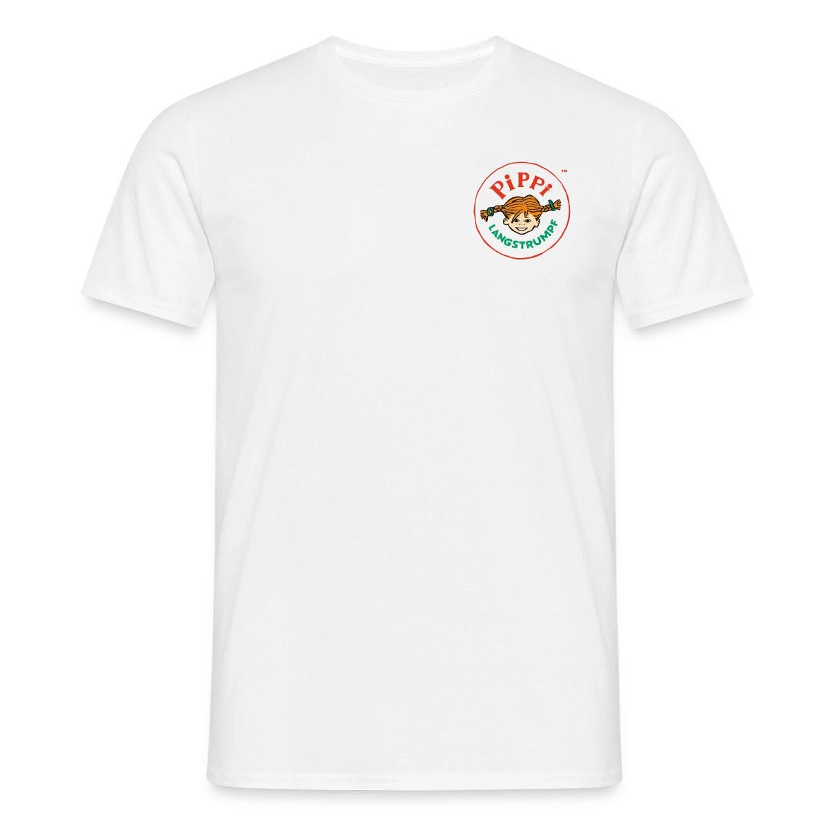 Spreadshirt T-Shirt Pippi Langstrumpf Rundes Logo Männer T-Shirt (1-tlg)