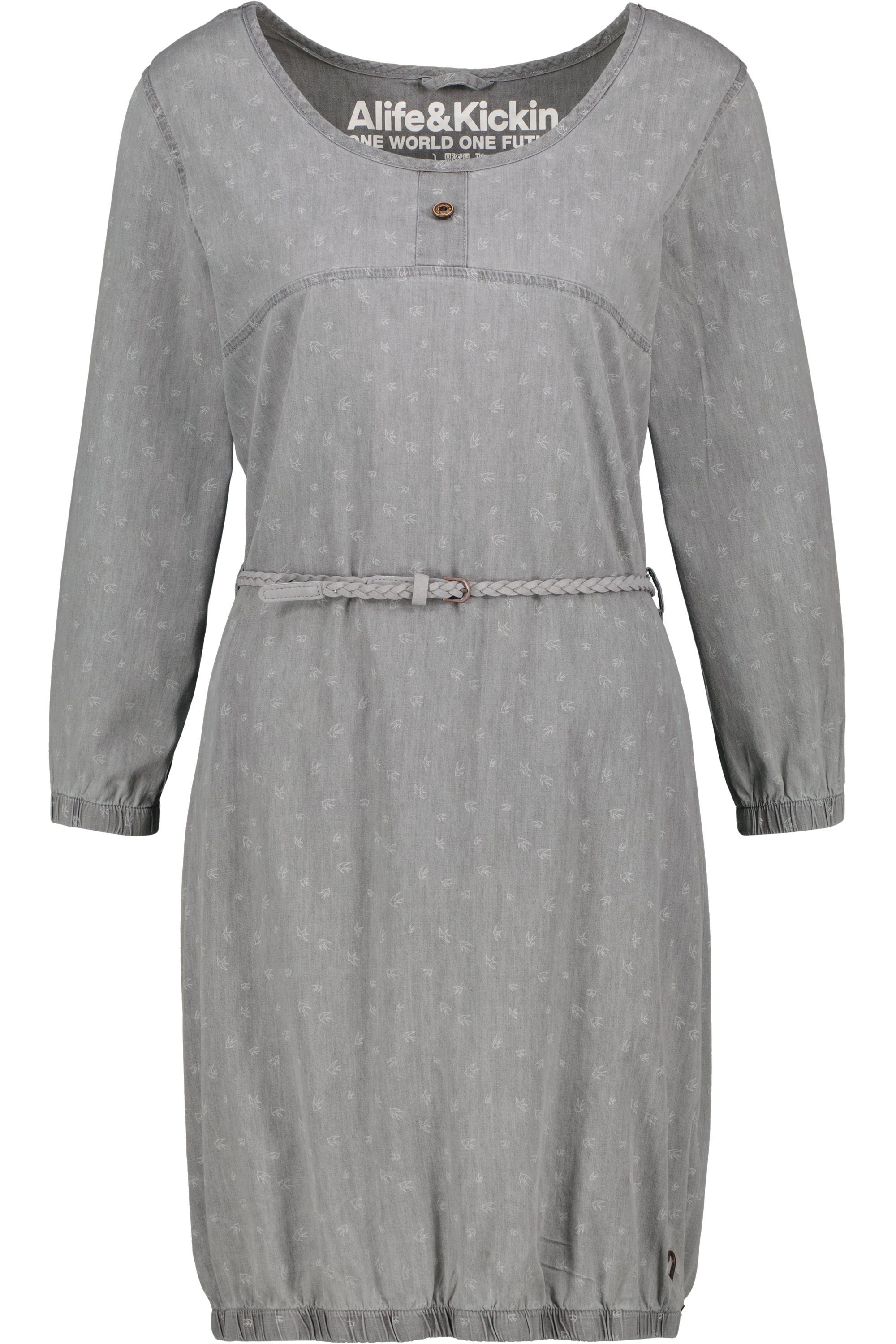 DNM denim Alife Dress Kleid Longsleeve Damen steal B Sommerkleid, DoroAK & Kickin Sommerkleid