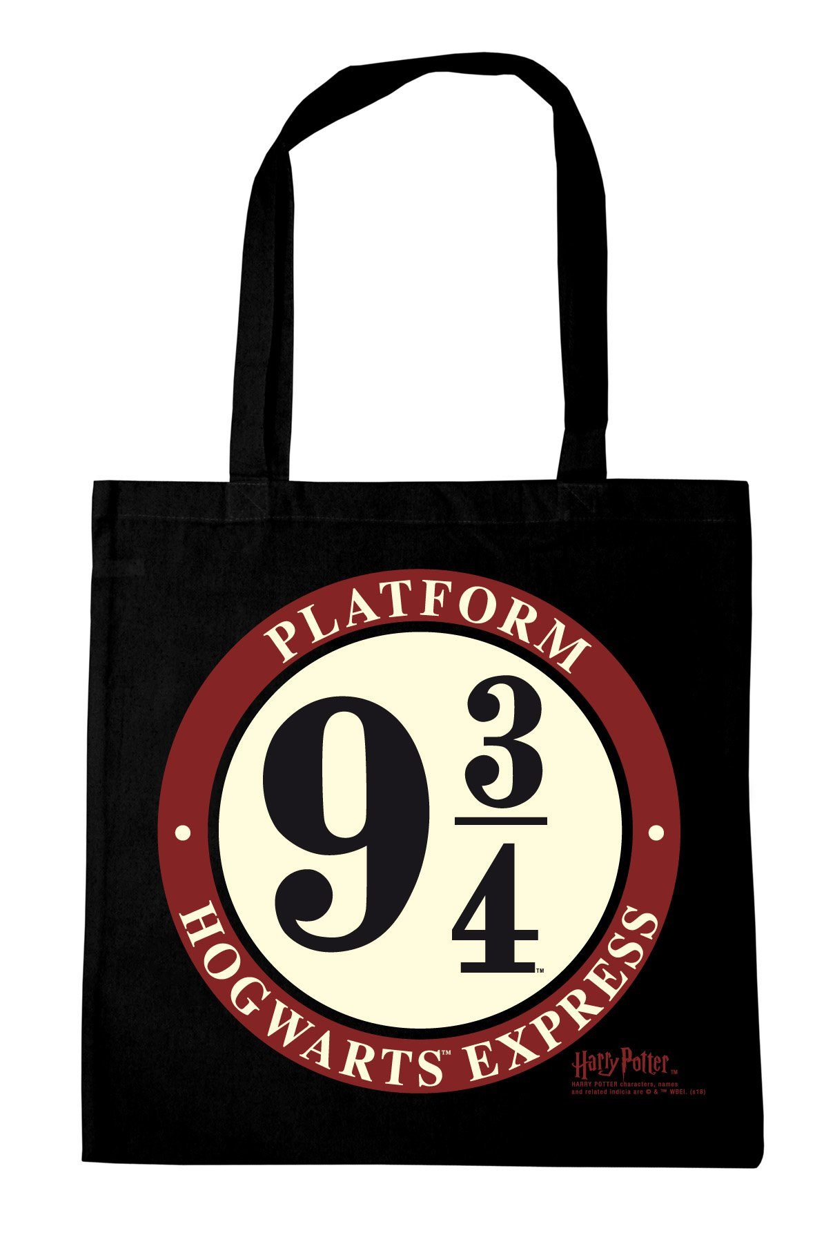 Potter 3/4-Logo LOGOSHIRT Platform 9 Gleis Schultertasche - Harry 9 mit 3/4,