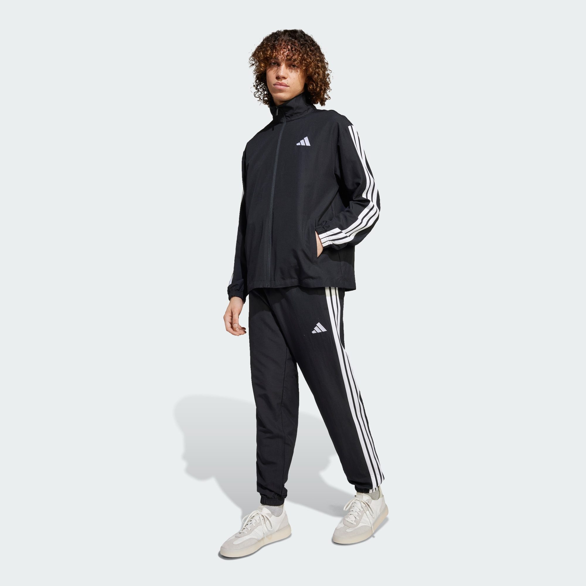 adidas Sportswear Trainingsanzug 3-STREIFEN WOVEN TRAININGSANZUG (1-tlg) günstig online kaufen