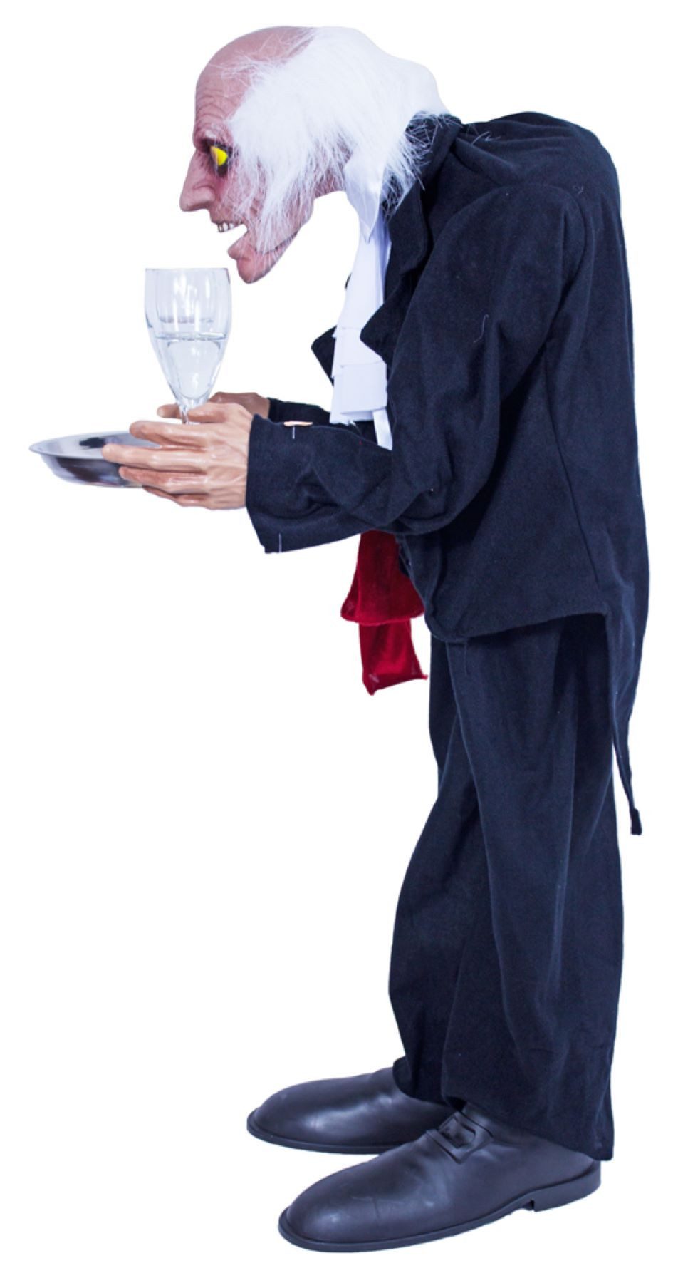 Das Kostümland Dekoobjekt Horror Butler Animiert 90 cm, Halloween Dekoratio
