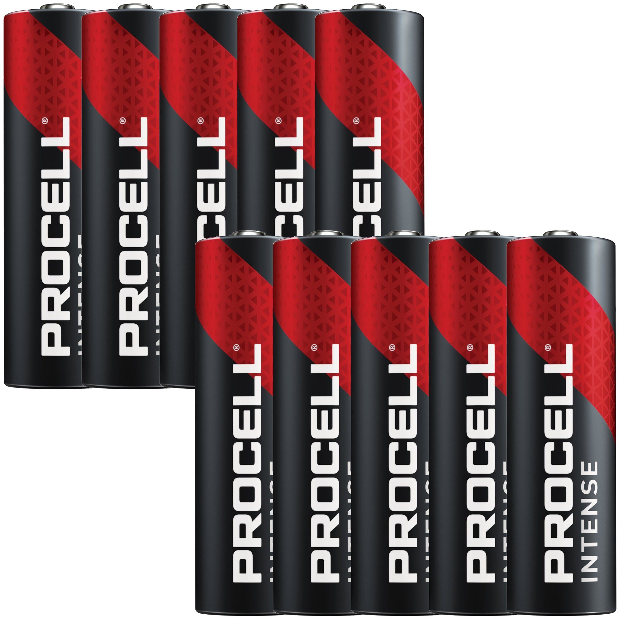 Mignon Stück Duracell AA im Procell Intense Duracell 10 Kar 1,5V V) Alkaline (1,5 LR06 Batterie,