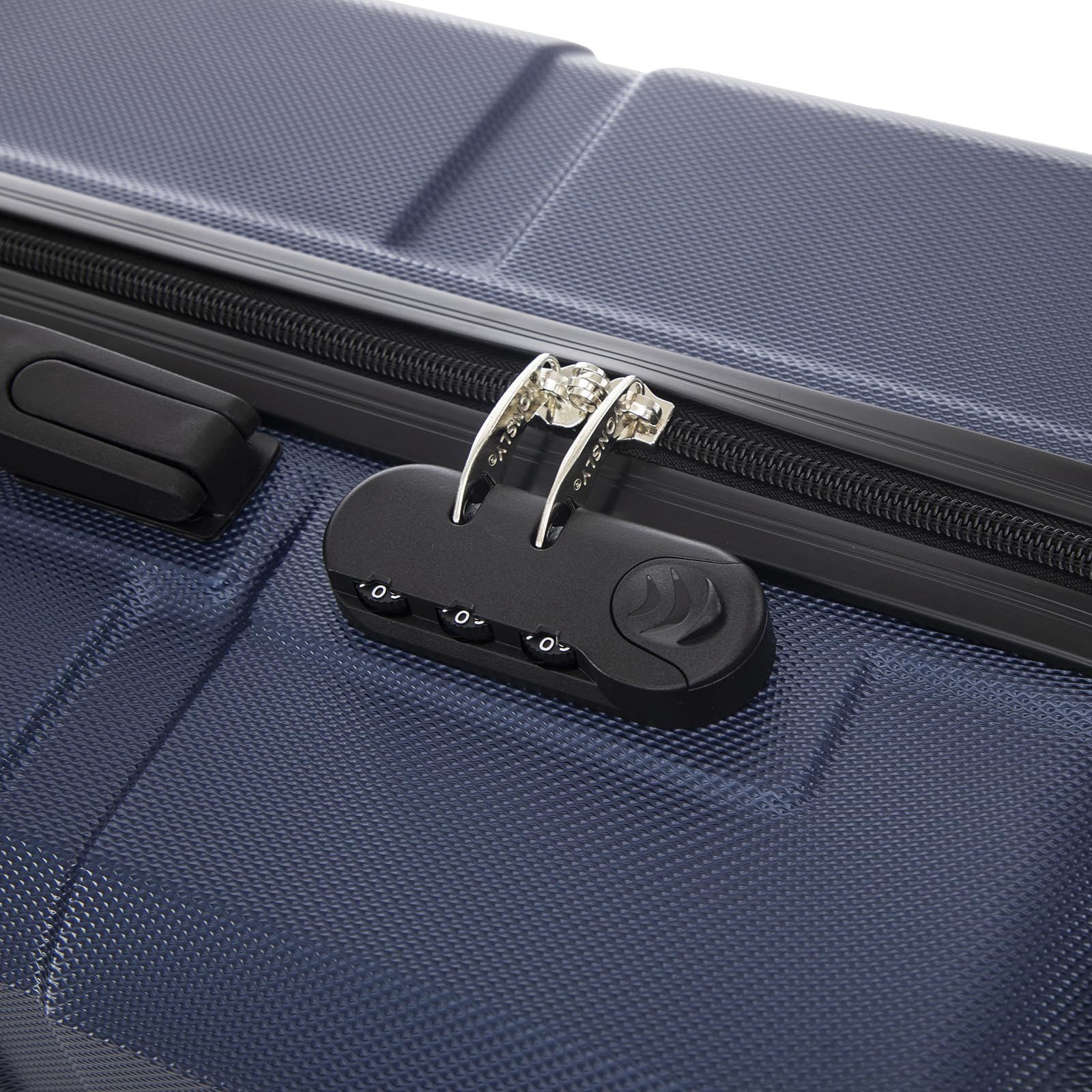 YONSLY Hartschalen-Trolley Hartschalen-Koffer Trolley Rollkoffer Zahlenschloss, Handgepäck, 4 Rollen, ABS-Hartschale, robuster Reisekoffer mit Teleskopgriff,46/55/66/76 cm