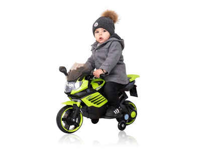 Toys Store Elektro-Kinderauto Kindermotorrad Polizeimotorrad Elektro Motorrad Soundeffekte, Belastbarkeit 35 kg, AUX-/USB-Anschluss, MP3 Hupe und Motorsound am Lenkrad