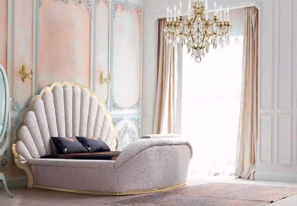 Xlmoebel Bett Prächtiges Bett Royale Schlafmöbel Schlafzimmer Dekoration (1-tlg., Bett), Hergestellt in Europa