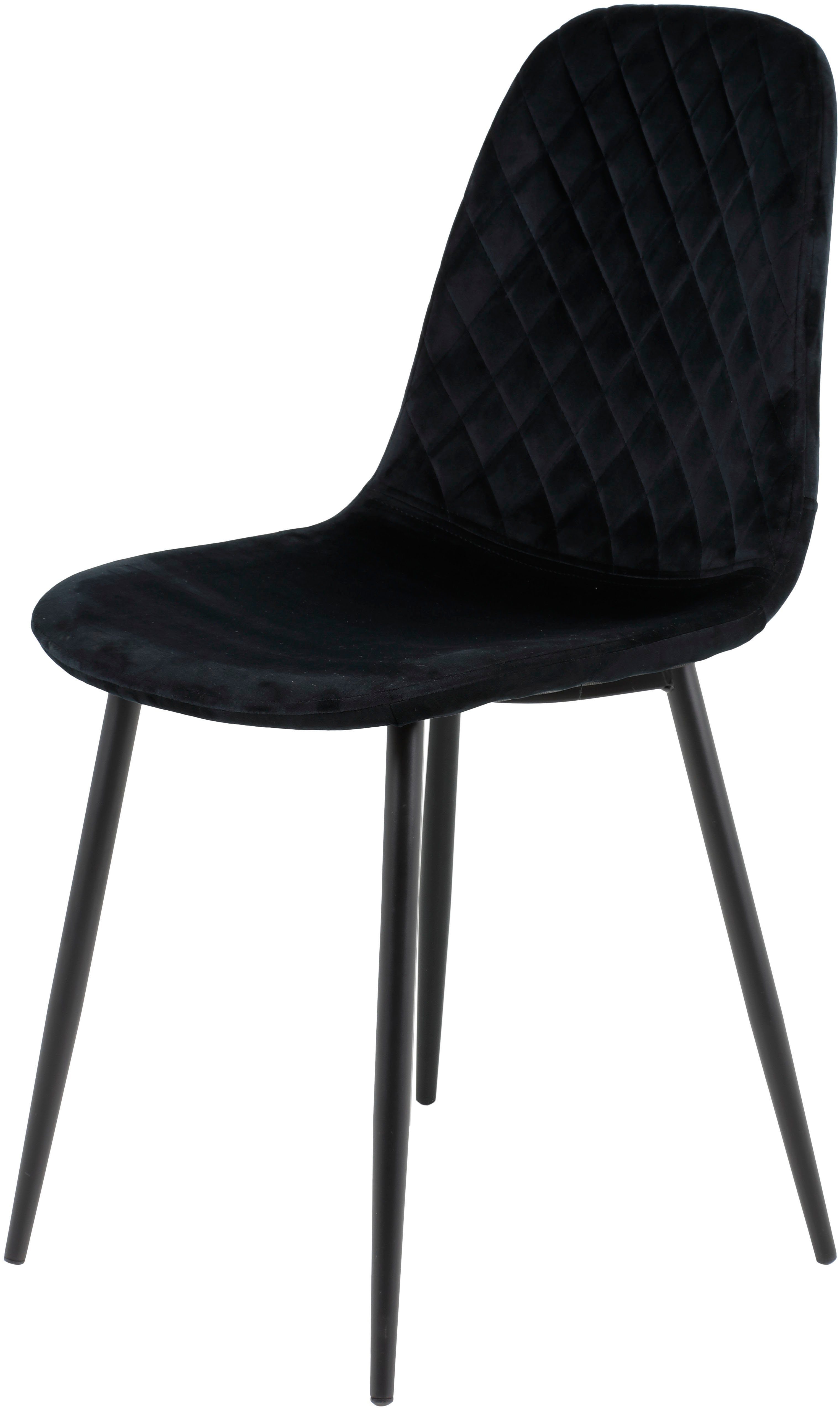 HELA Essgruppe Samtvelour Betonoptik/Schwarz Janina, | Farben/Dekore, (Set, 5-tlg), verschiedene Stuhl Schwarz