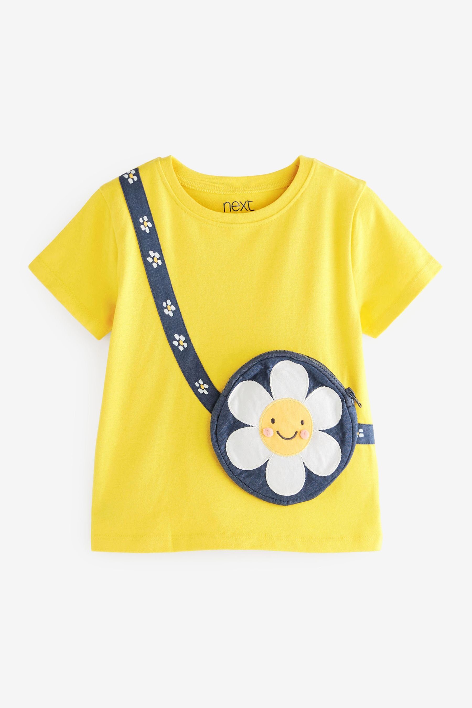 Next T-Shirt T-Shirt mit Tasche (1-tlg) Yellow Daisy