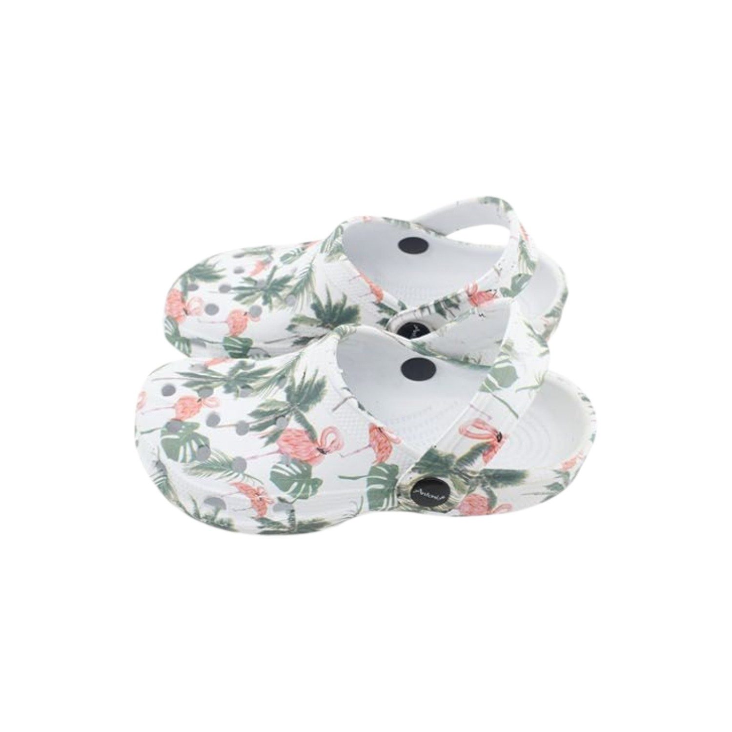 VewoTex Baby & Kinder Clogs mit Blumenmuster » günstige Kinderschuhe Clog (1 Paar Clogs, 2-tlg., Kein Set) Kinder Badeschlappen » Badelatschen mit Riemen & Cut-Outs