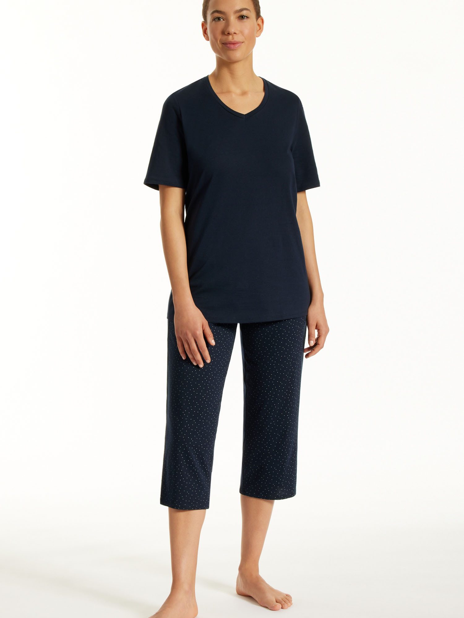 uncover by SCHIESSER Schlafanzug Nightwear - Dreiviertel (2 tlg)