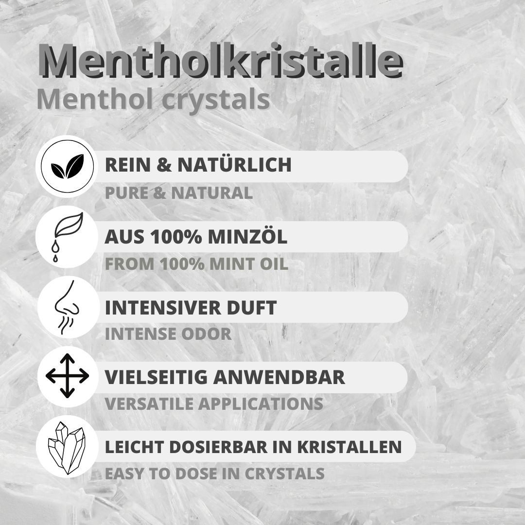 DistrEbution Sauna-Aufgussset Mentholkristalle aus 100% Minzöl, günstig online kaufen