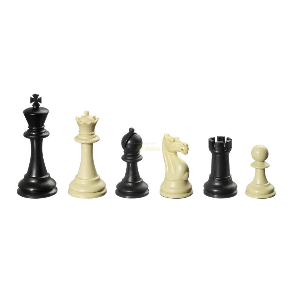 Philos Spiel, Schachfiguren - Nerva - Kunststoff - Staunton - Königshöhe 95 mm