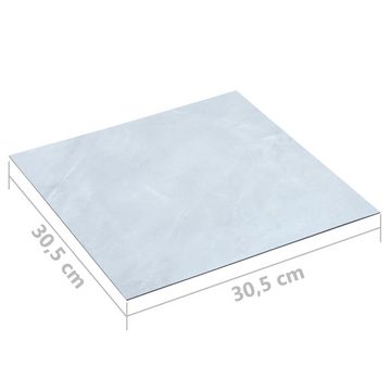 vidaXL Laminat PVC-Fliesen Selbstklebend 20 Stk 1,86 m² Weißer Marmor