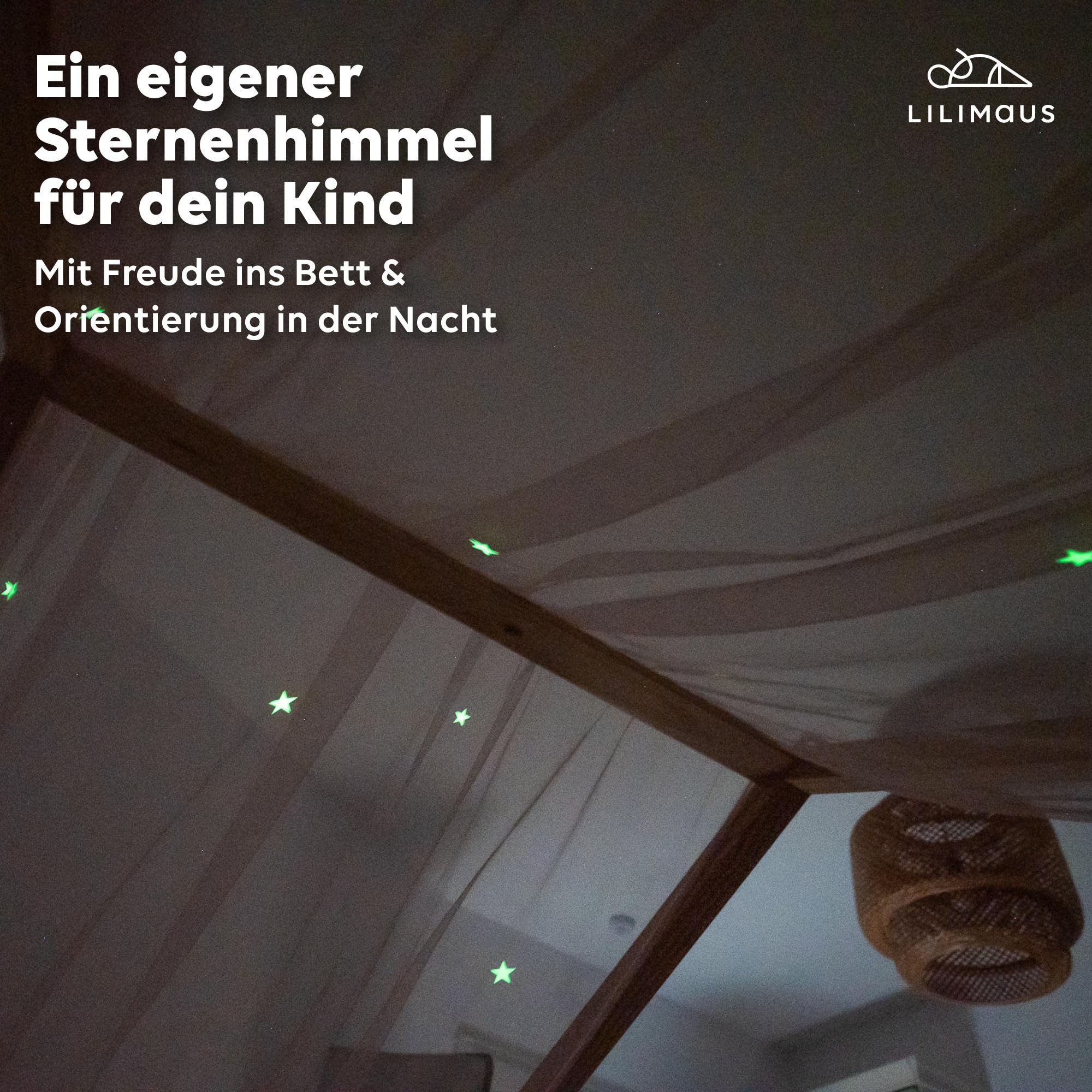 lilimaus Betthimmel Leuchtender Betthimmel mit Sternen für Kinder Hausbette günstig online kaufen