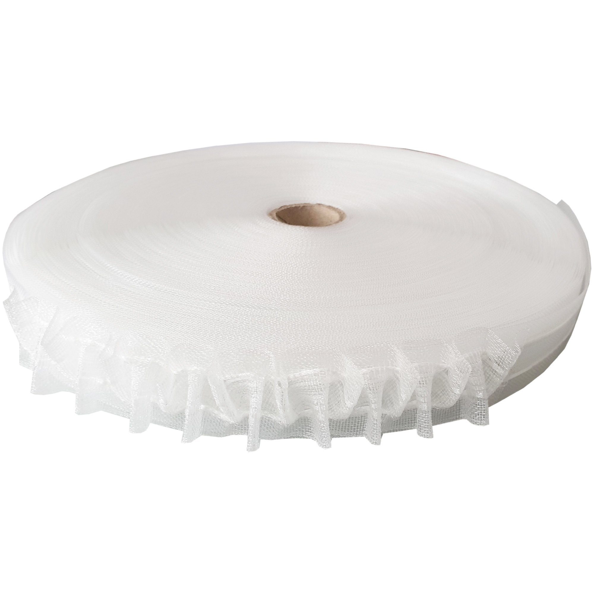 Bestlivings Smokband FM-25-1S, Gardinen, Vorhänge, Gardinenstoff, Gardinenband "Transparent" 25mm, Faltenband zum Aufnähen für Stoffe – Bild 5 von 5