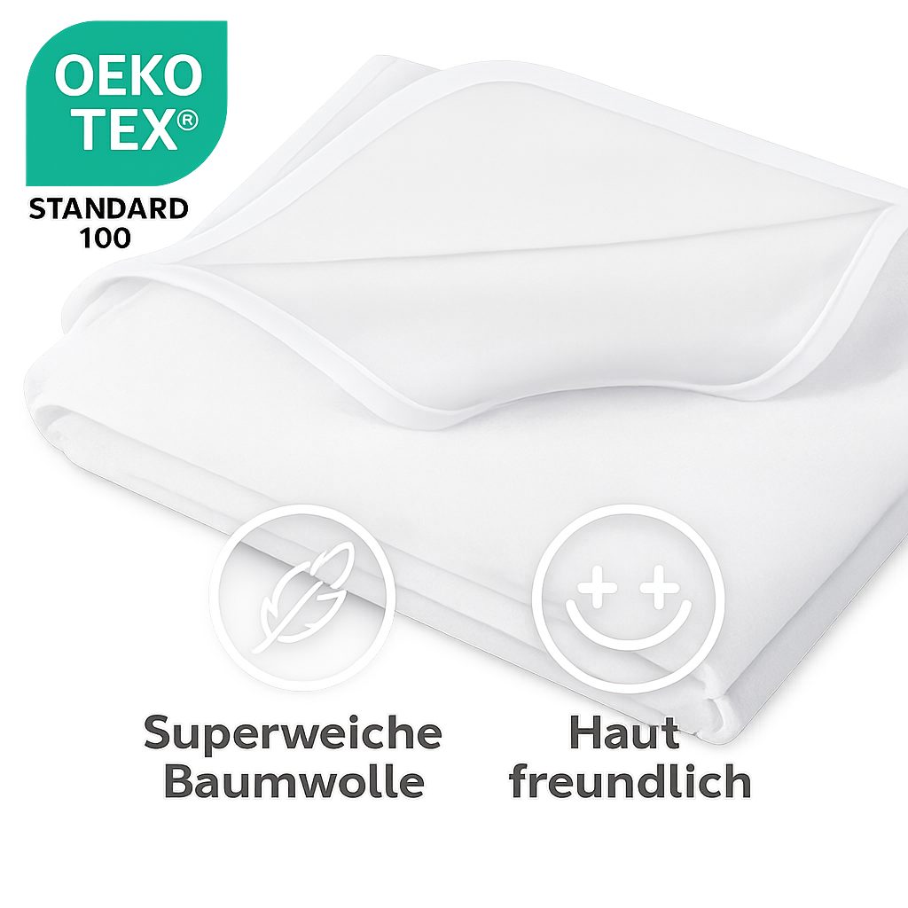 Matratzenschutzbezug, Inkontinenzauflage, Stoffschmiede, Wasserdicht