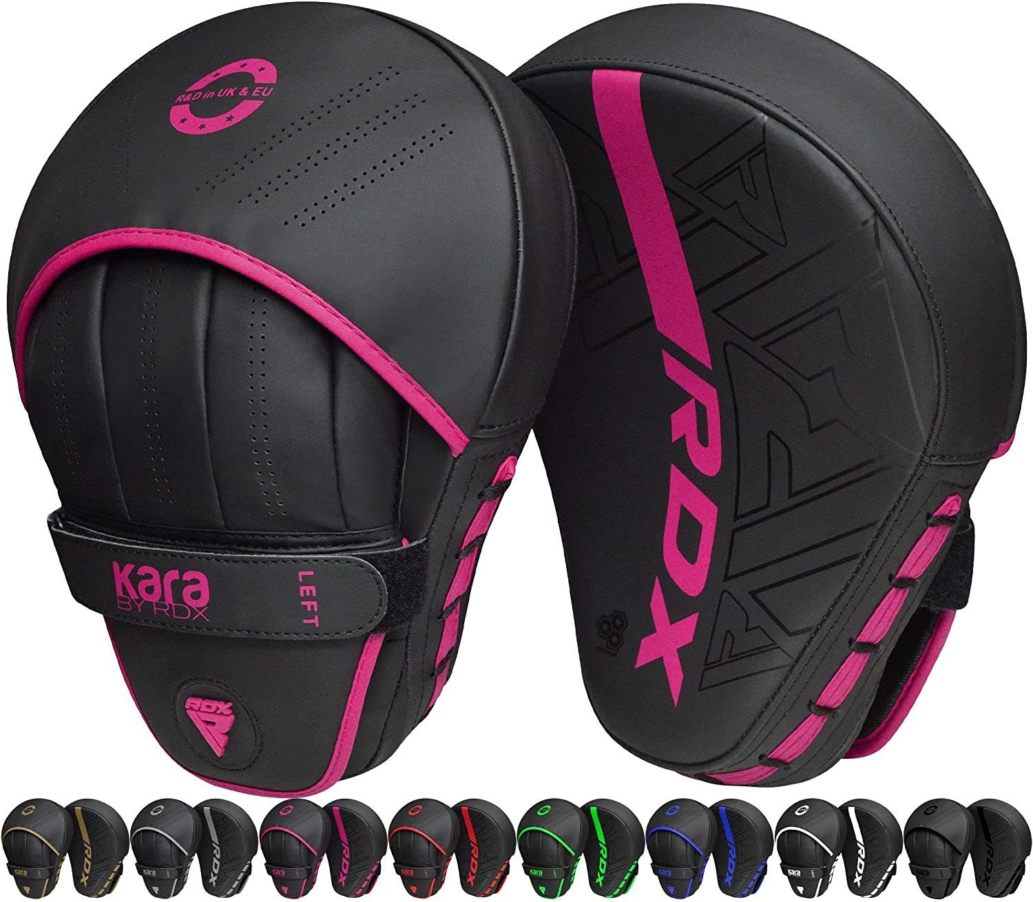 RDX Sports Pratze RDX Boxing Pads Fokus Punch Mitts Haken & Jab Kickboxing Training
