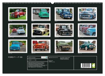 CALVENDO Wandkalender FORD F 1 - F 100 (Premium, hochwertiger DIN A2 Wandkalender 2023, Kunstdruck in Hochglanz)