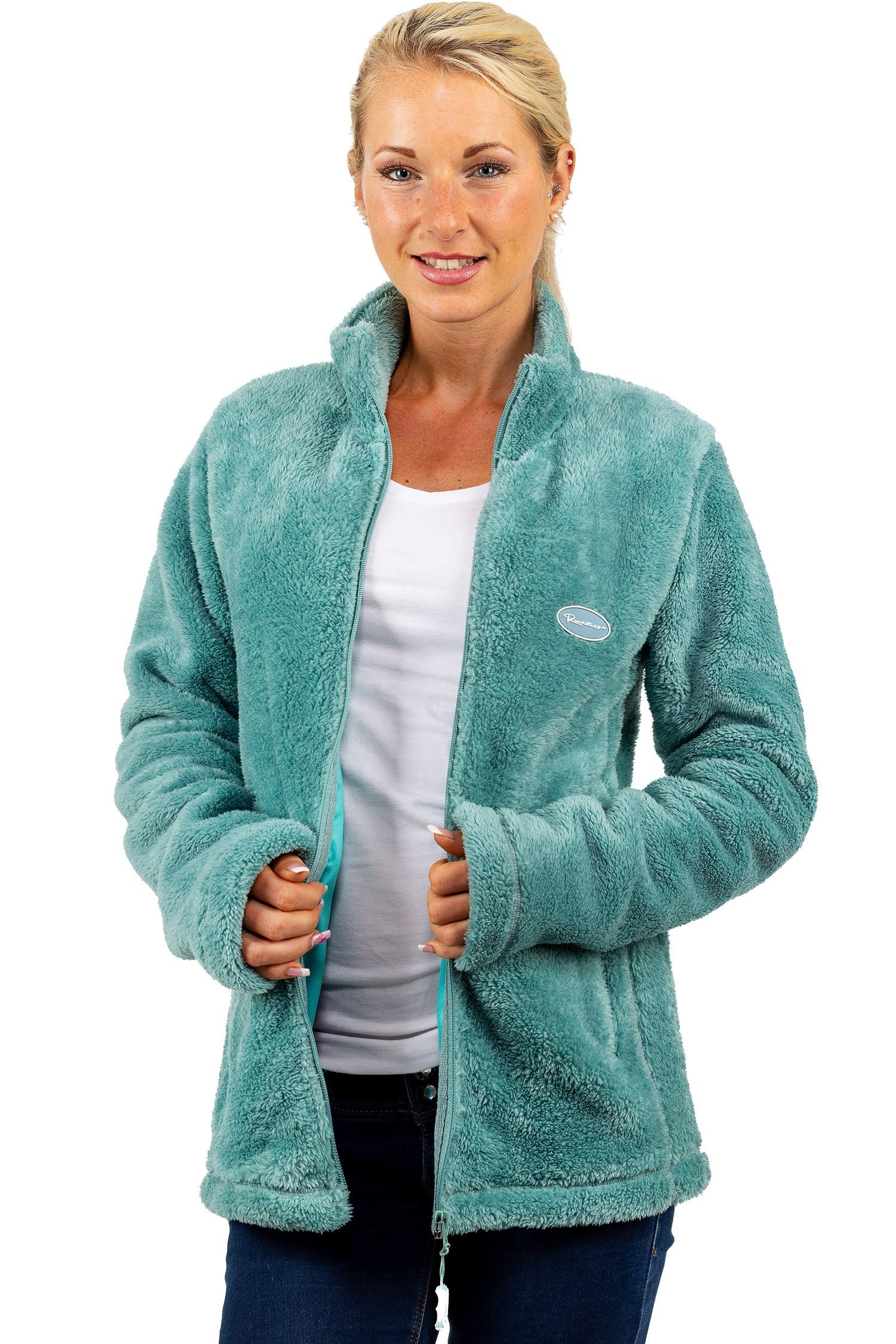 Reichstadt Fleecejacke Damen Regular Fit Flauschige Jacke Kuschelige 22RSW0 günstig online kaufen