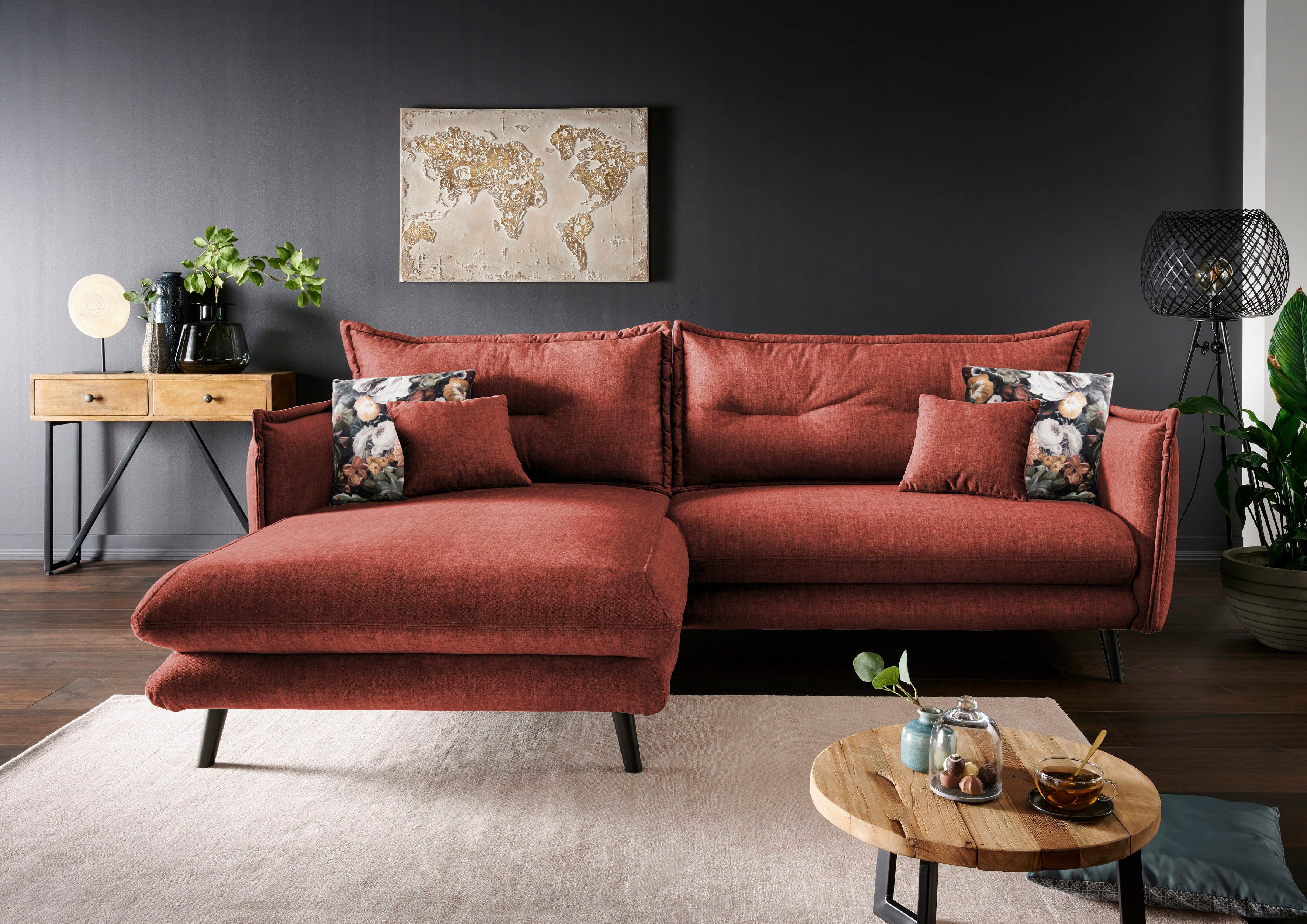 INOSIGN Ecksofa Lazio modernes Design, bequem, günstig online kaufen