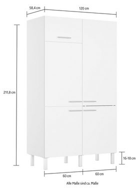 OPTIFIT Küche Lilly, Breite 120 cm, wahlweise mit E-Gerät