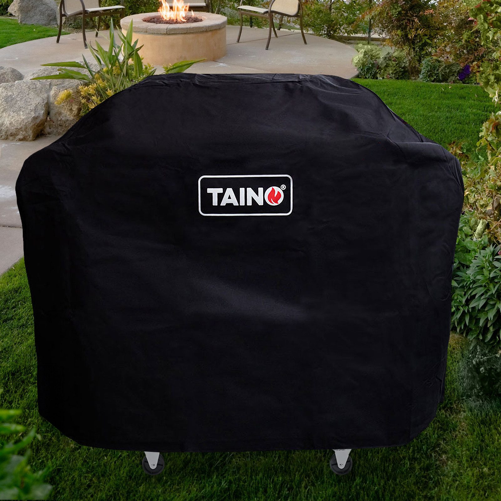 TAINO Grillabdeckhaube RED 4+1 Abdeckhaube, Wetterschutz, Universell, Oxford Gewebe, 130x47x115cm (BxTxH)