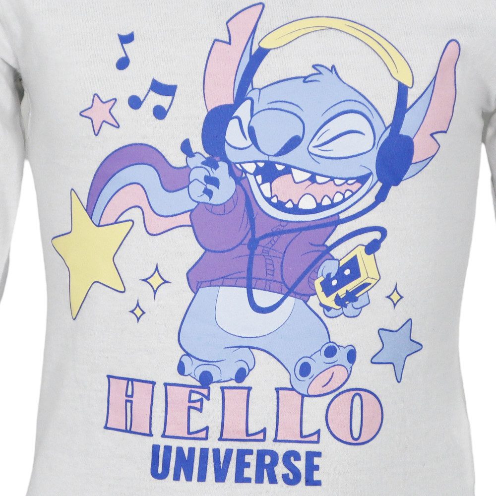 Disney Langarmshirt Disney Lilo und Stitch Kinder Mädchen Langarmshirt Shirt Gr. 98 bis 128
