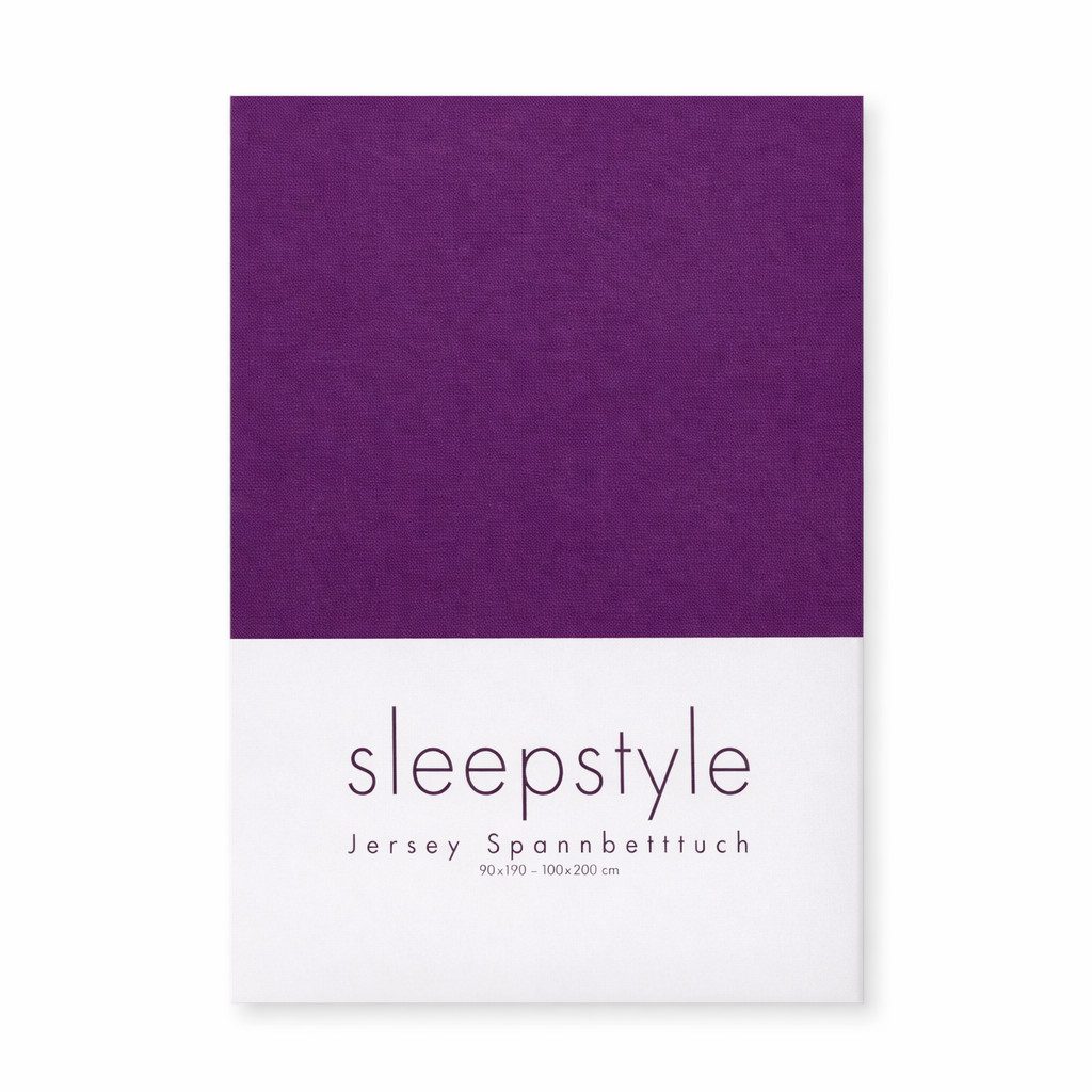 Sleepstyle Spannbettlaken SleepStyle, Jersey, Gummizug: rundum, (1 Stück), günstig online kaufen