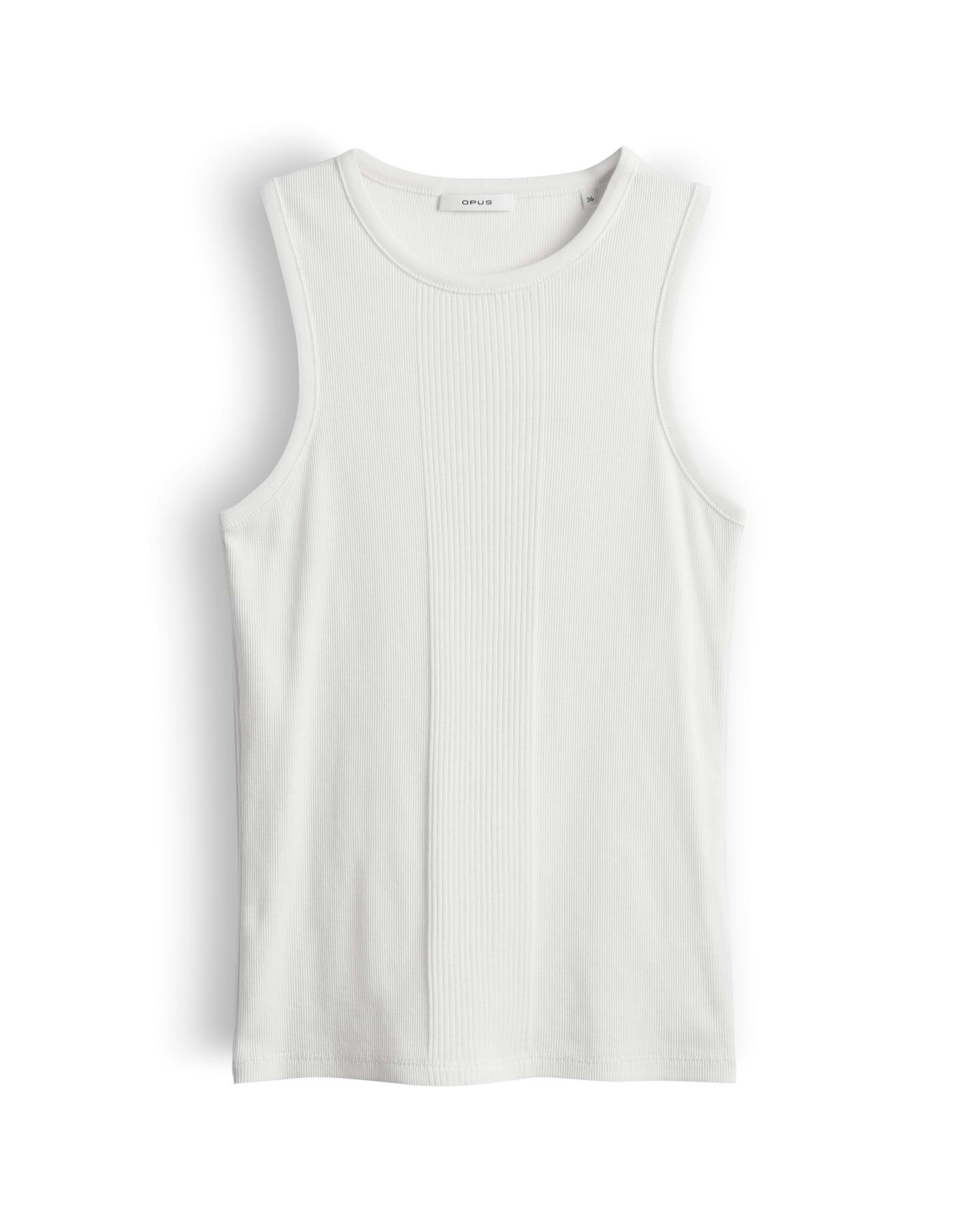 OPUS Tanktop Ilika resort aus weichem Jersey mit Rippstruktur Ärmellos geschnitten für sommerliche Looks