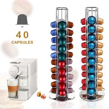 DOPWii Kapselhalter Kaffeekapsel-Ausgabeständer für bis zu 40 Nespresso-Kaffeekapseln