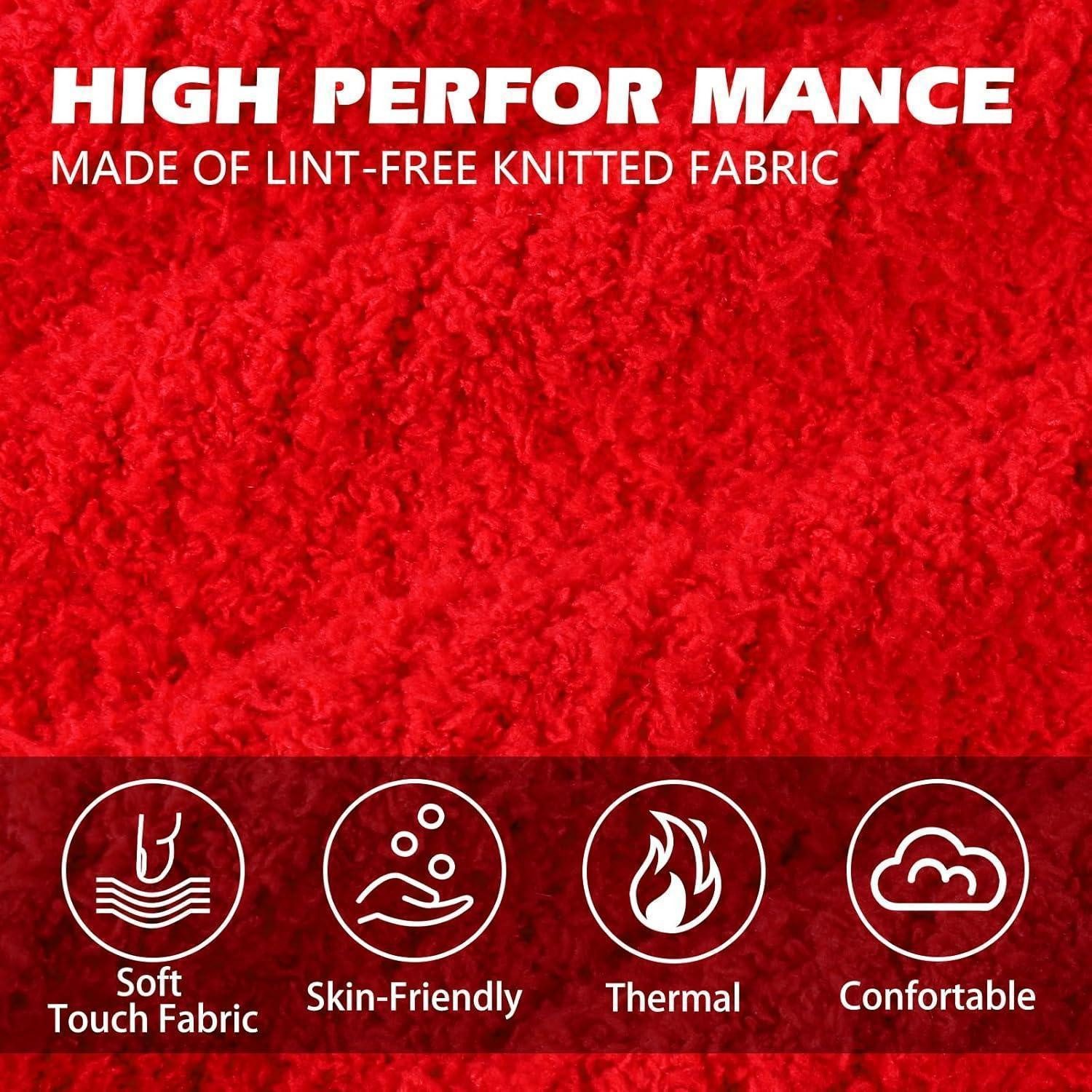 LuxusKollektion Schlupfmütze Schlupfmütze Baby Thermo Winddicht Bommel PomPom Rot