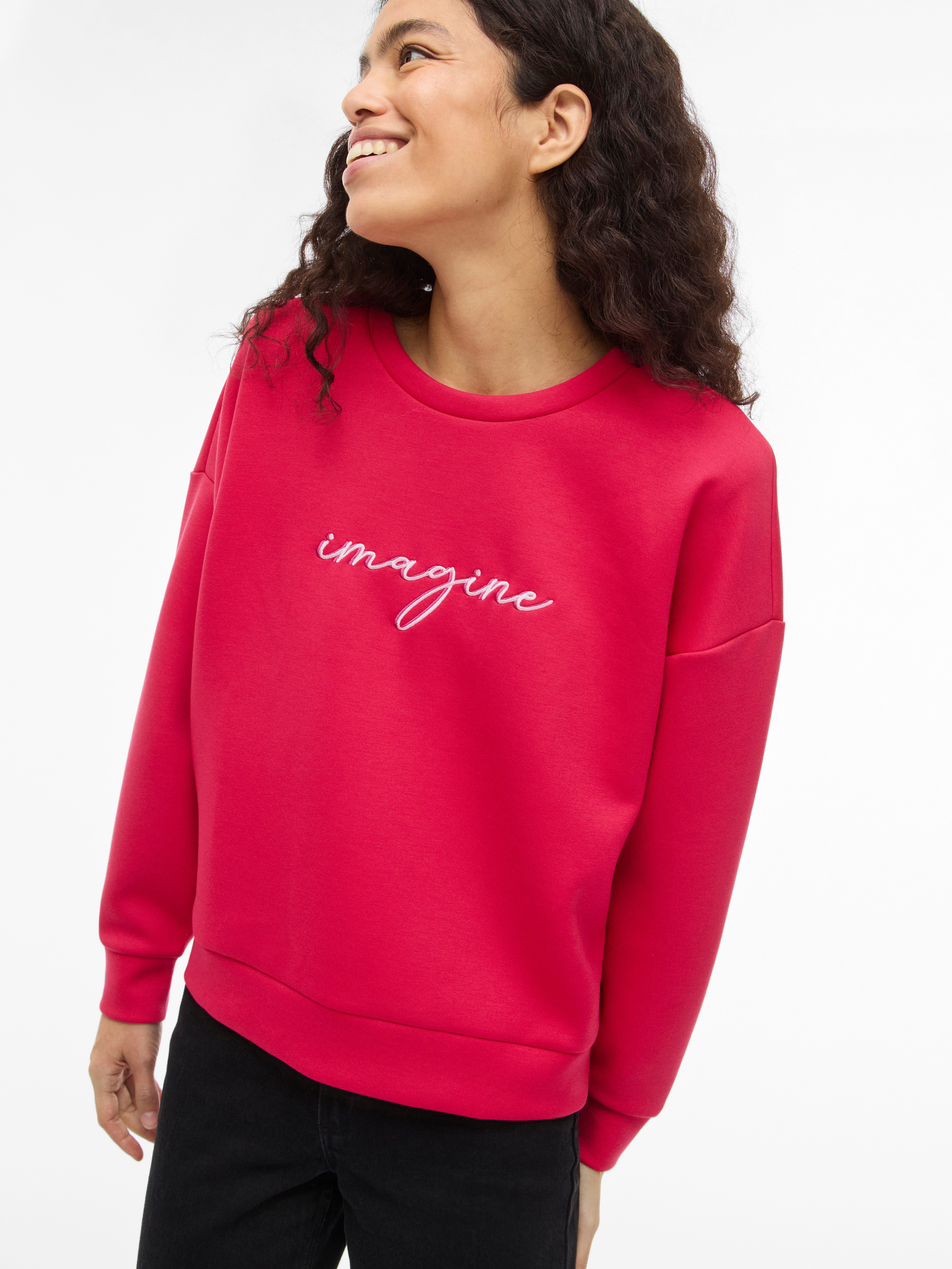 Vila Sweater VISIFFI IMAGINE O-NECK L/S TOP/PB günstig online kaufen