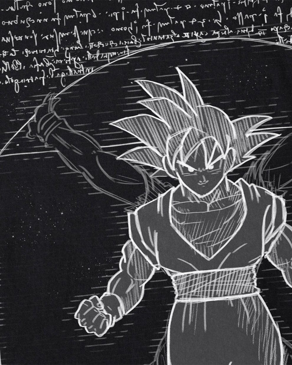 style3 T-Shirt Vitruvianischer Son-Goku da vinci günstig online kaufen