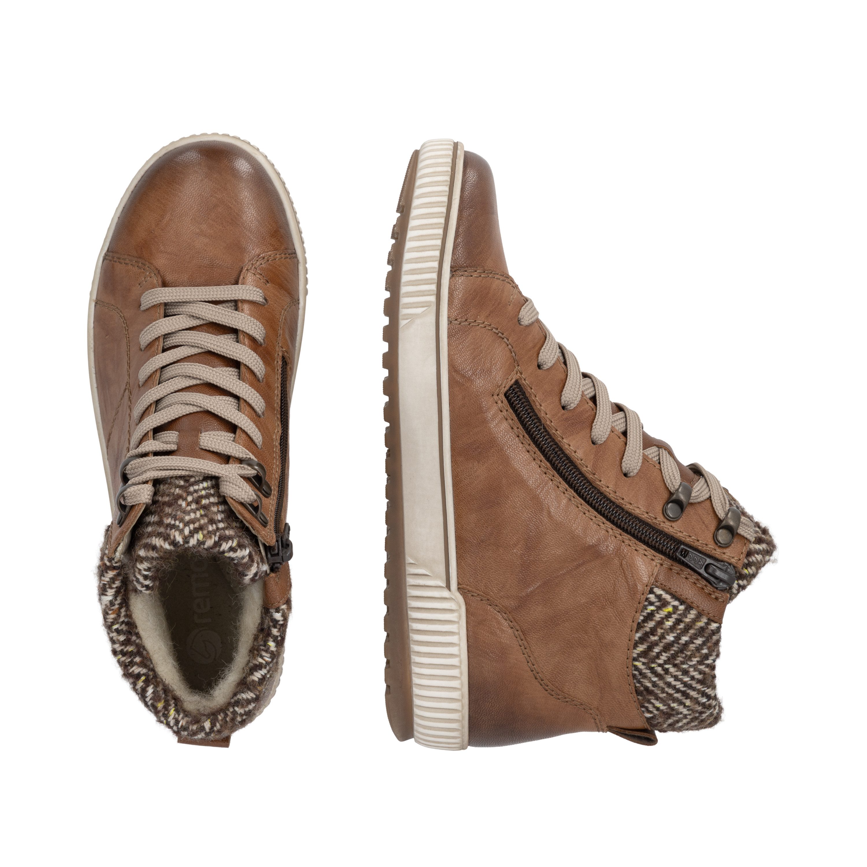 Remonte Winterboots Schnürboots mit wasserabweisender TEX-Membrane, Used-Optik – Bild 3 von 5