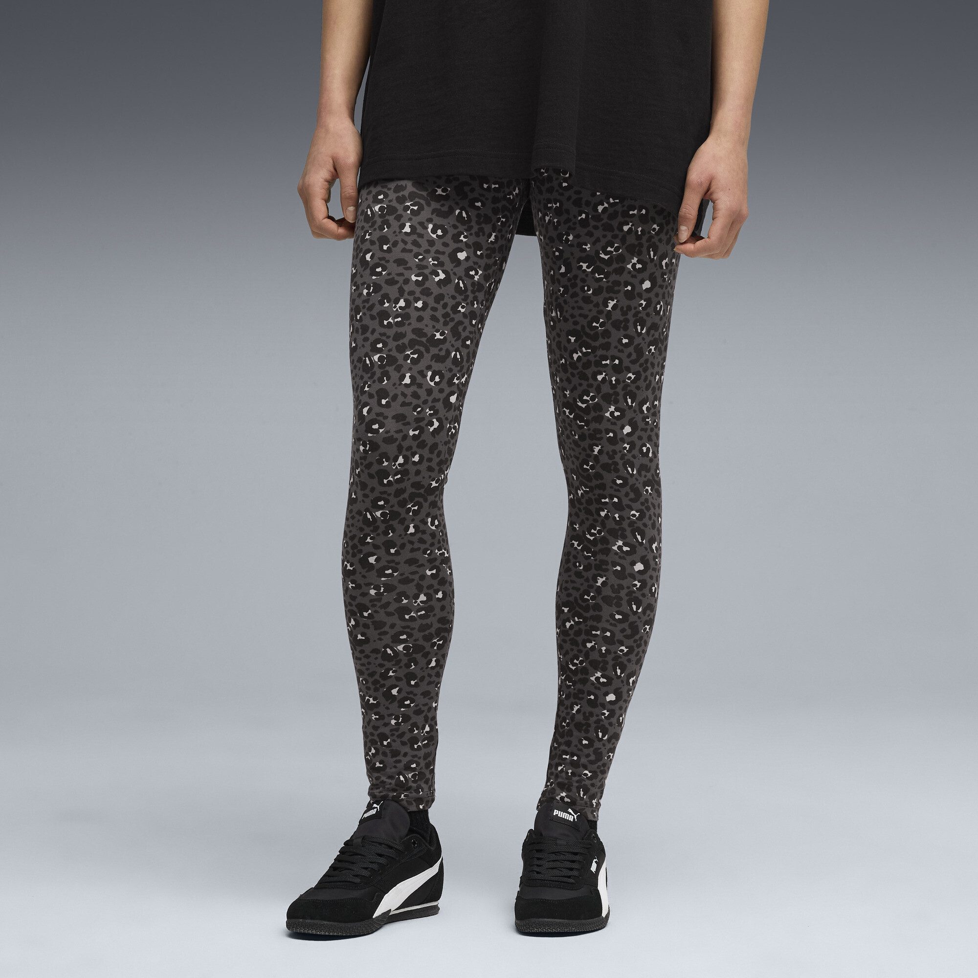 PUMA Leggings Essentials Leggings mit Animal-Print Damen günstig online kaufen