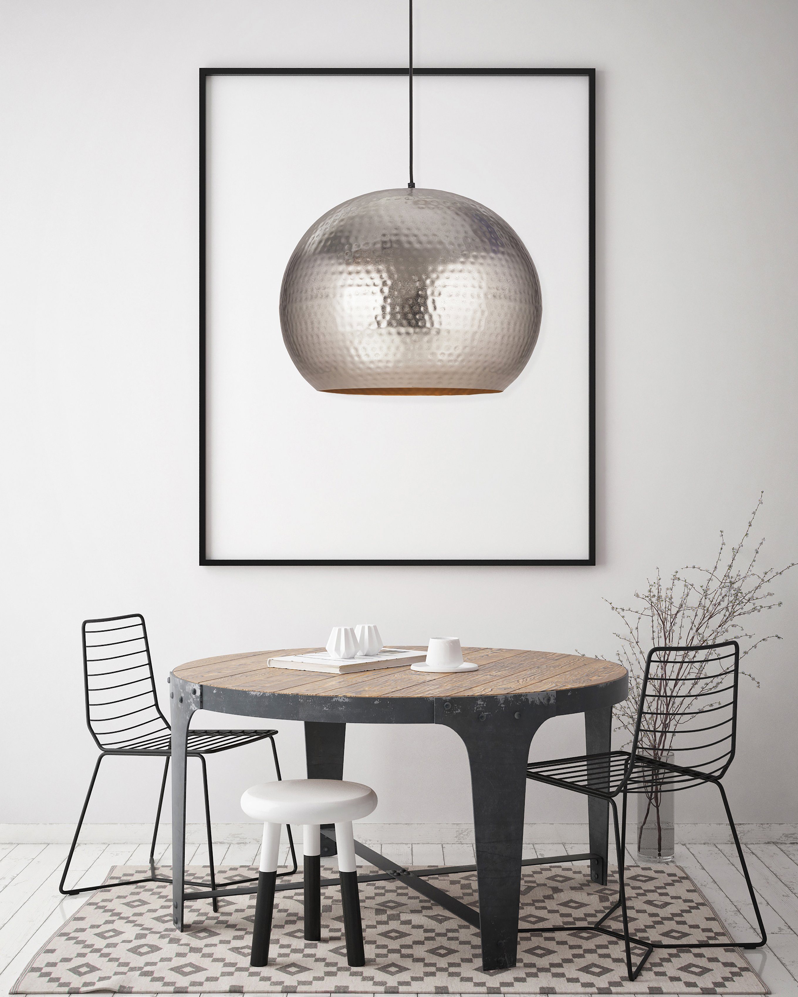 Kayoom Hängeleuchte Fabricia, ohne Leuchtmittel, Metall-Hängeleuchte im Ind günstig online kaufen