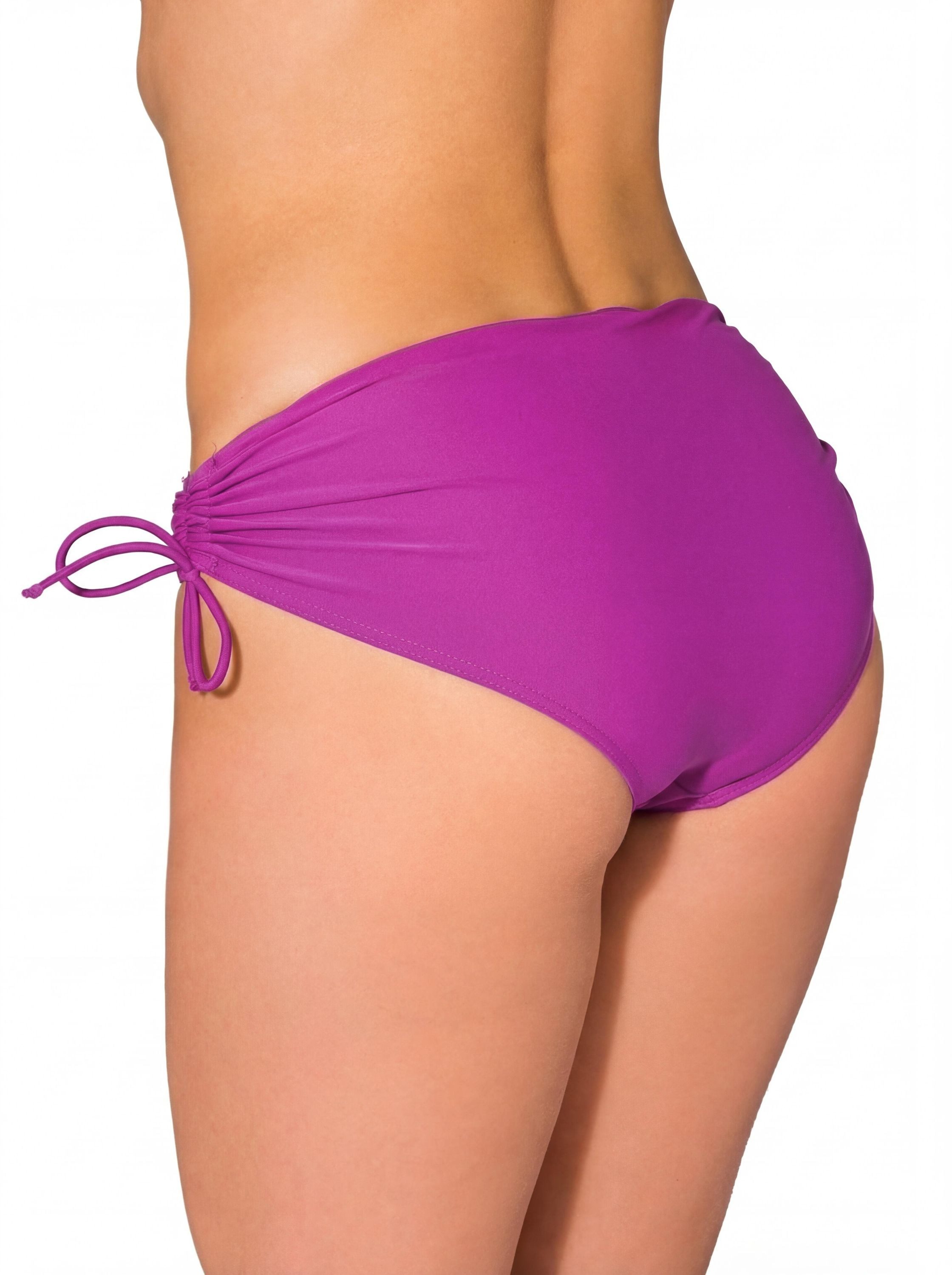 Aquarti Bikini-Hose Aquarti Damen Bikinihose mit Raffung und Schnüren günstig online kaufen