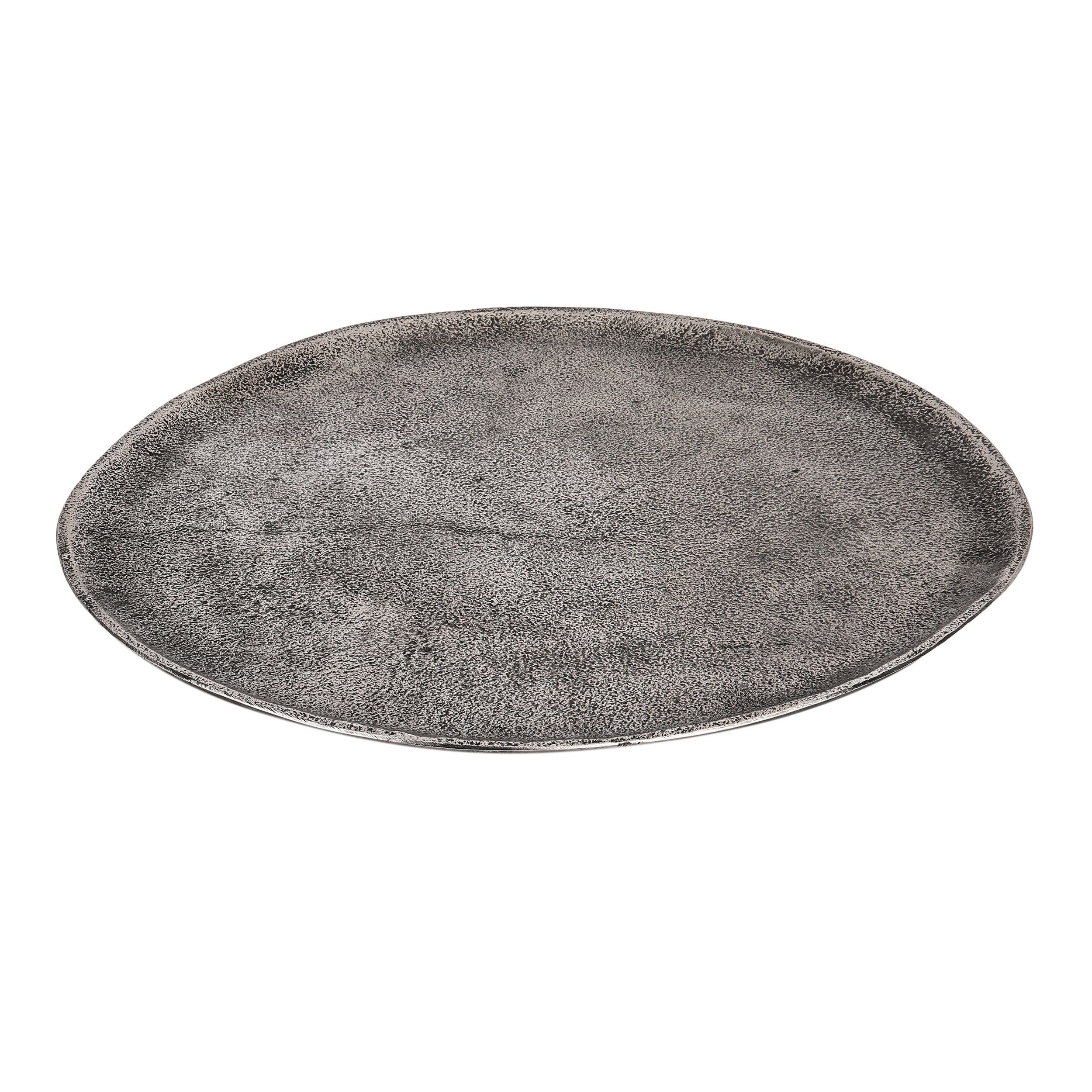 EGLO Living Schale Forleyet, Schale, flacher Dekoteller aus Aluminium, Metallteller 30,5x27,5 cm