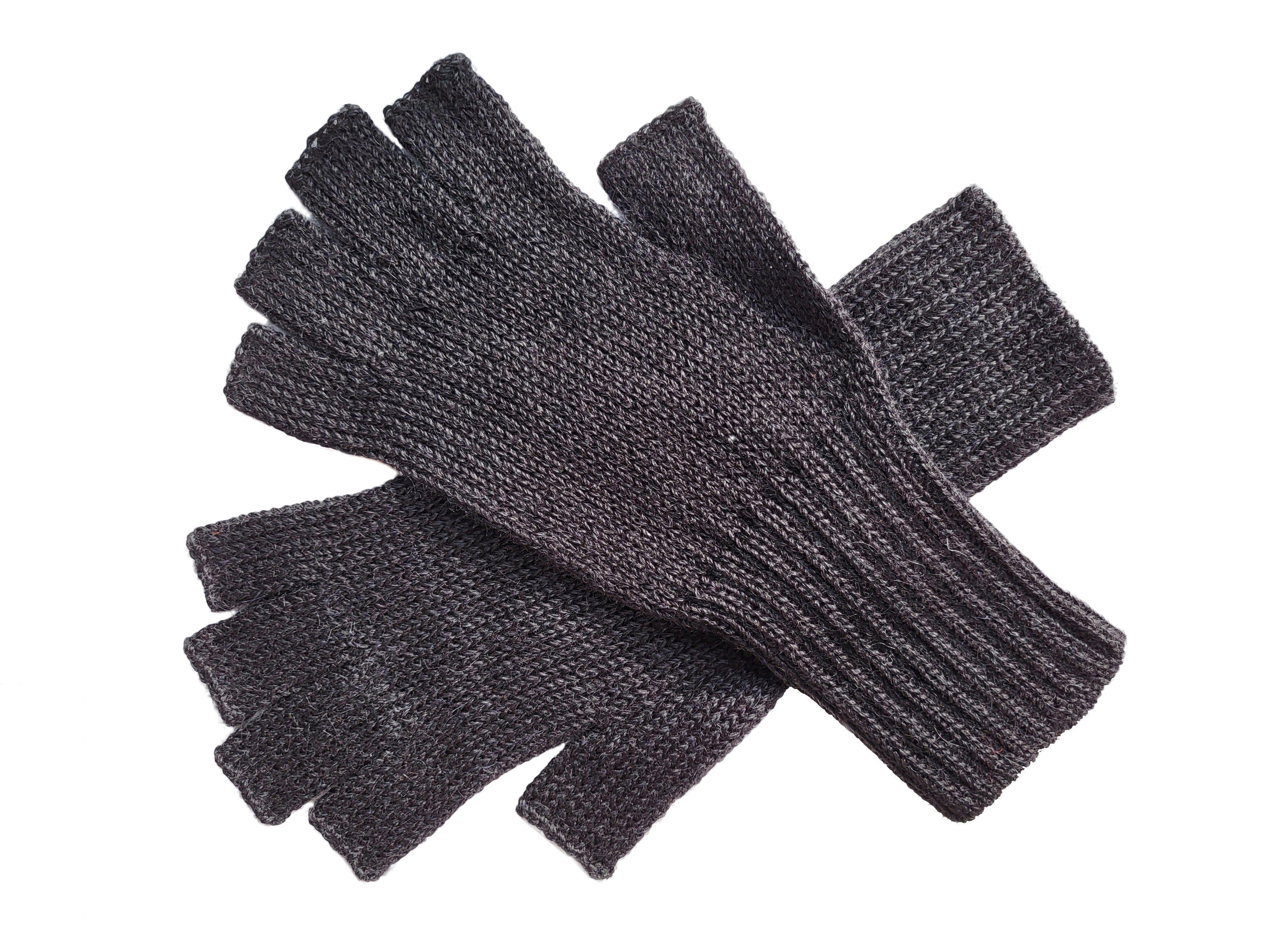 Posh Halb-Fingerhandschuhe Alpaka Gear Strickhandschuhe Guantiless