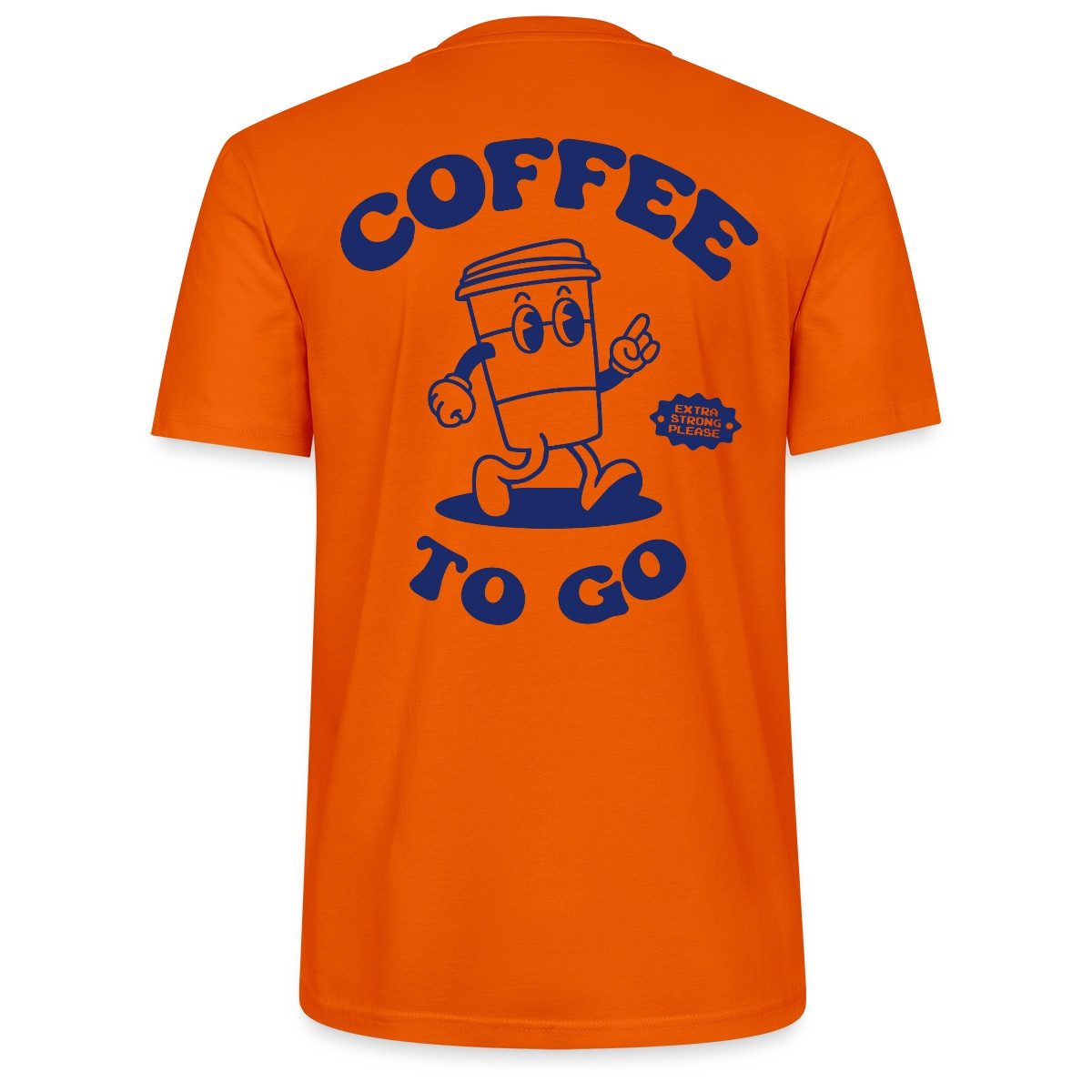 T-Shirt Coffee To Go Illustration Retro Unisex Bio T-Shirt