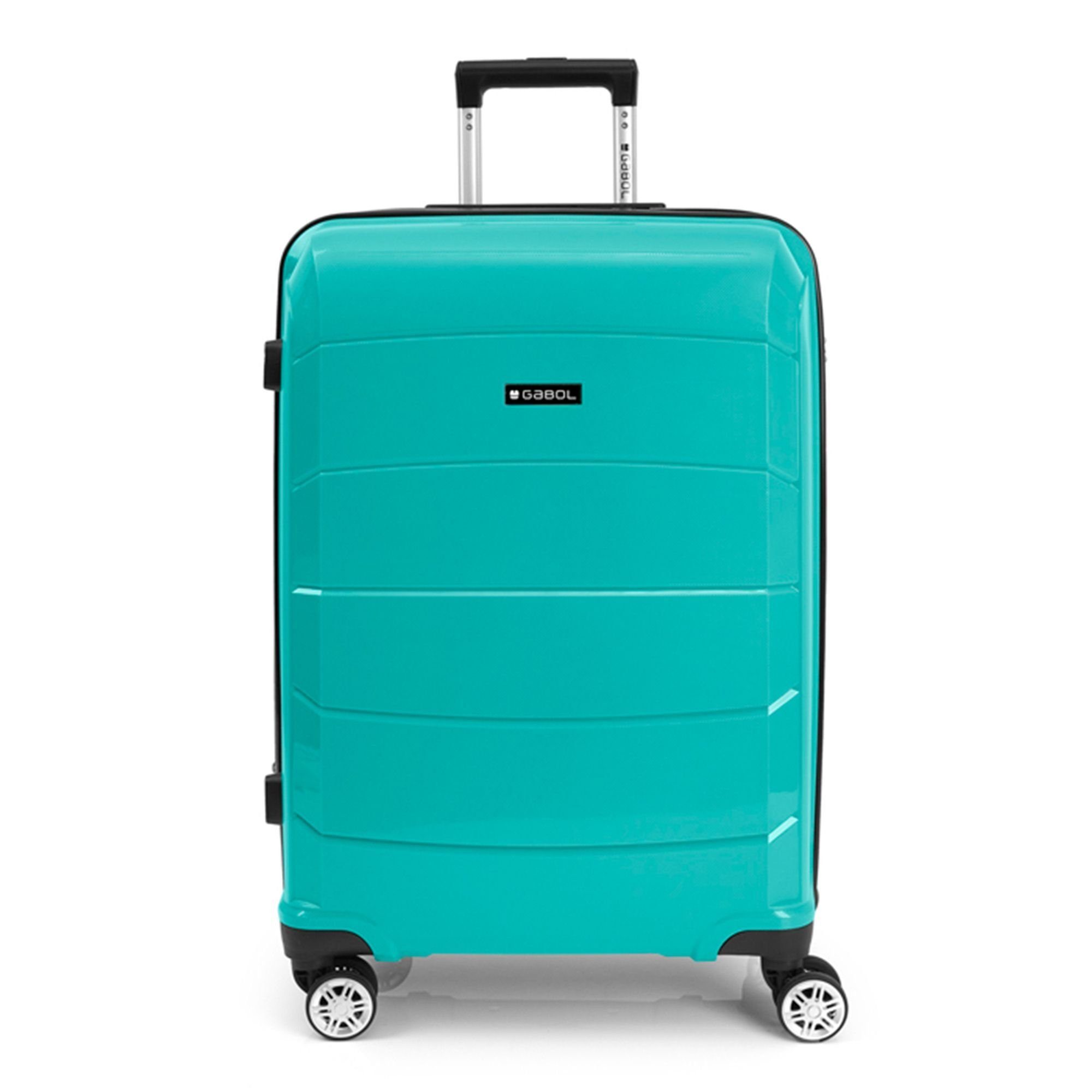 Gabol turquoise 4 Hartschalen-Trolley Polypropylen Midori, Rollen,