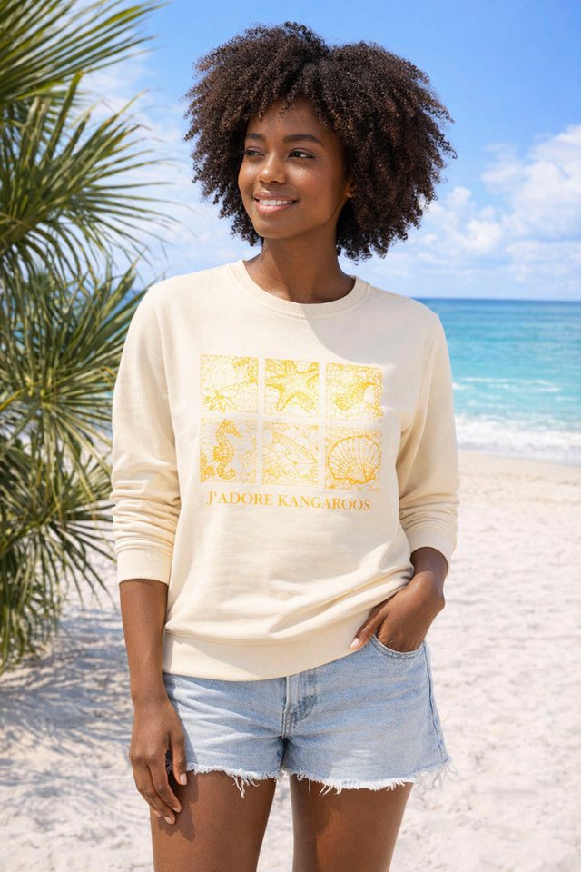KangaROOS Sweatshirt mit Frontdruck