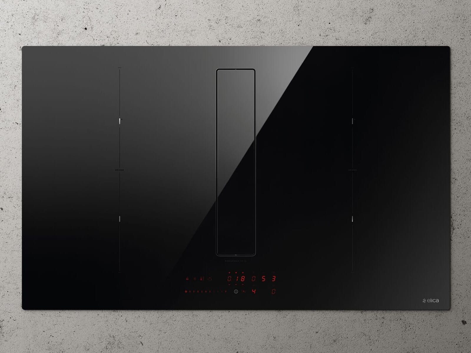 Elica Kochfeld mit Dunstabzug PRF0179476, Timer, TouchControl-Bedienung