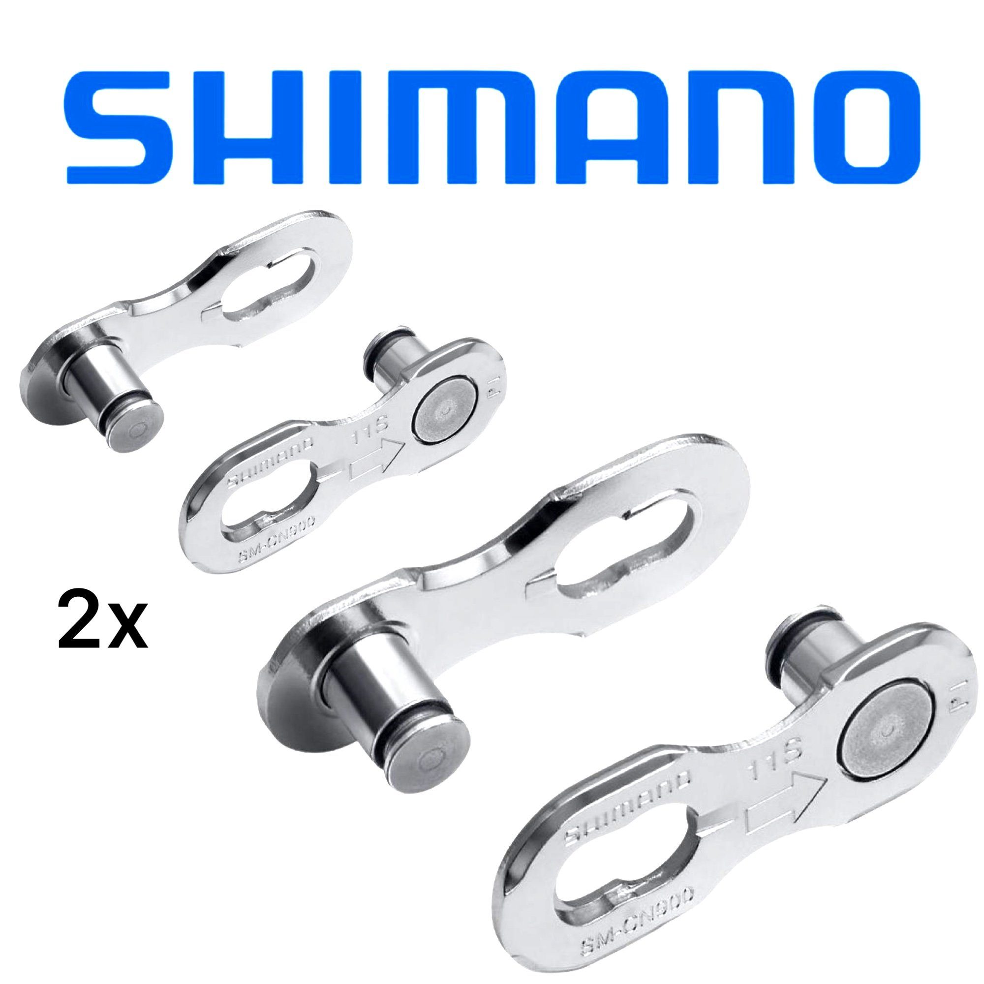 Shimano Fahrradkurbel Shimano Fahrrad Kettenschloss SM-CN900 11-fach (2 Stück)