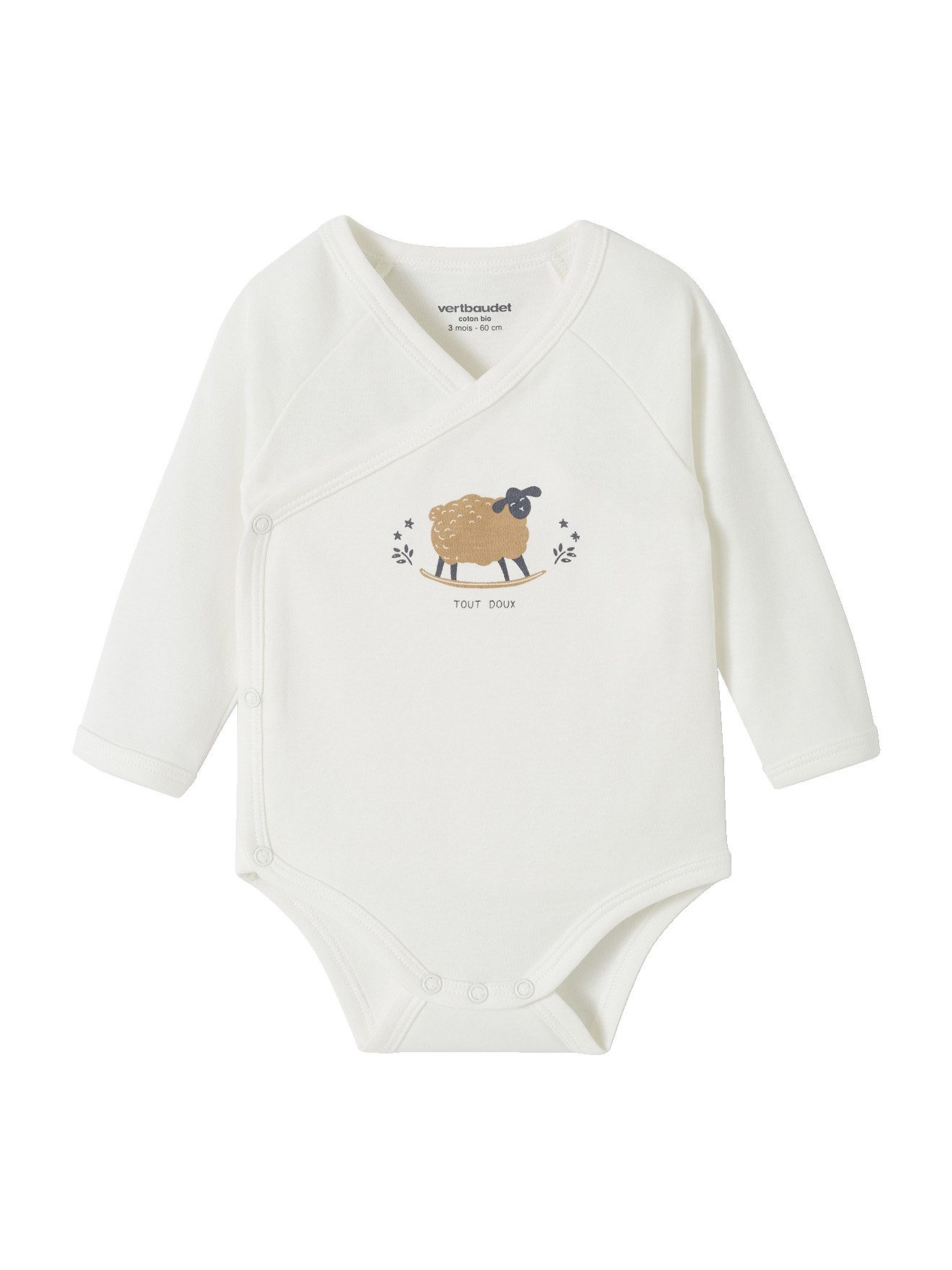 vertbaudet Kurzarmbody Baby Wickelbodys aus Bio-Baumwolle 5er-Pack