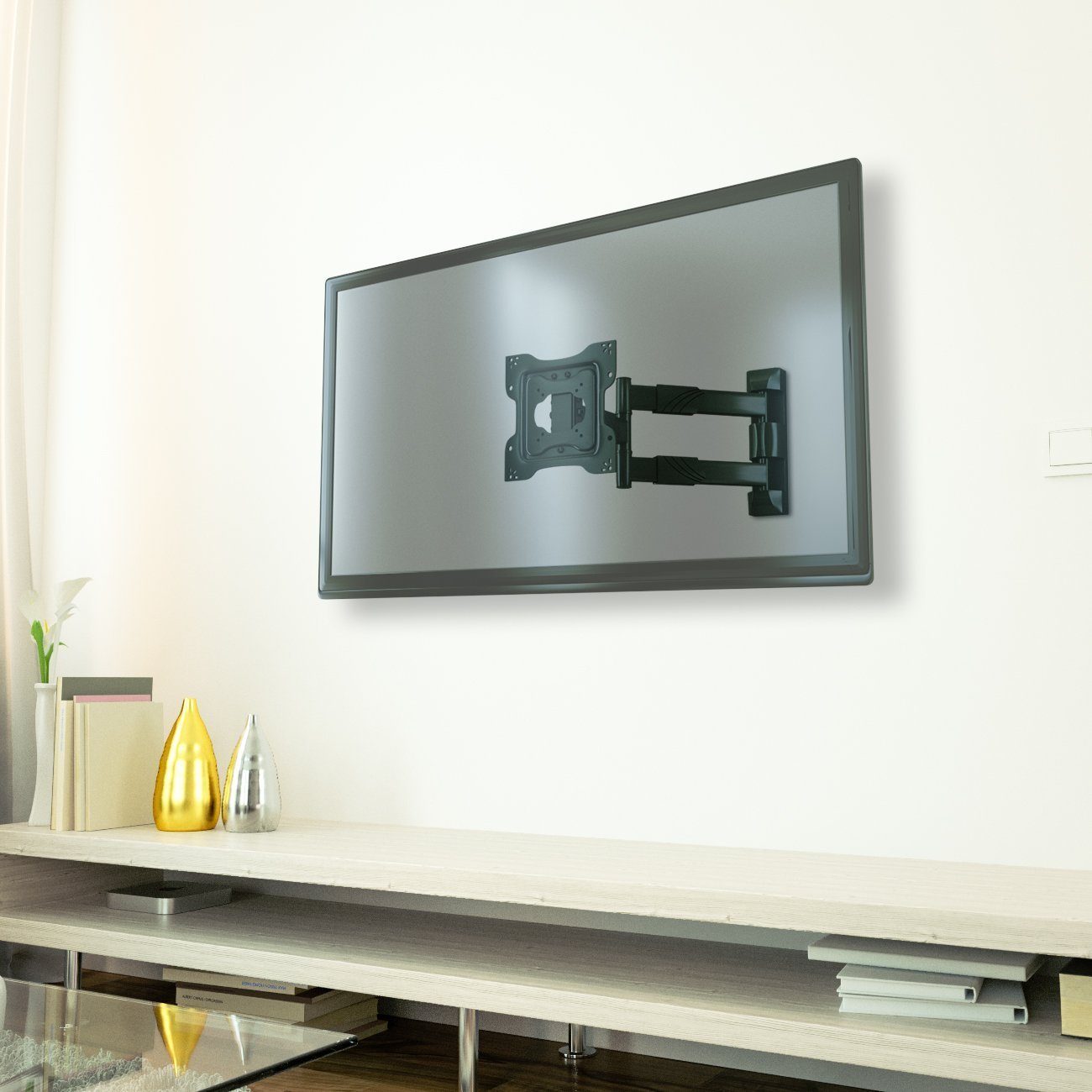 - deleyCON (58cm-107cm) TV-Wandhalterung Zoll 42" & 23" deleyCON - bis TV Monitor Wandhalterung