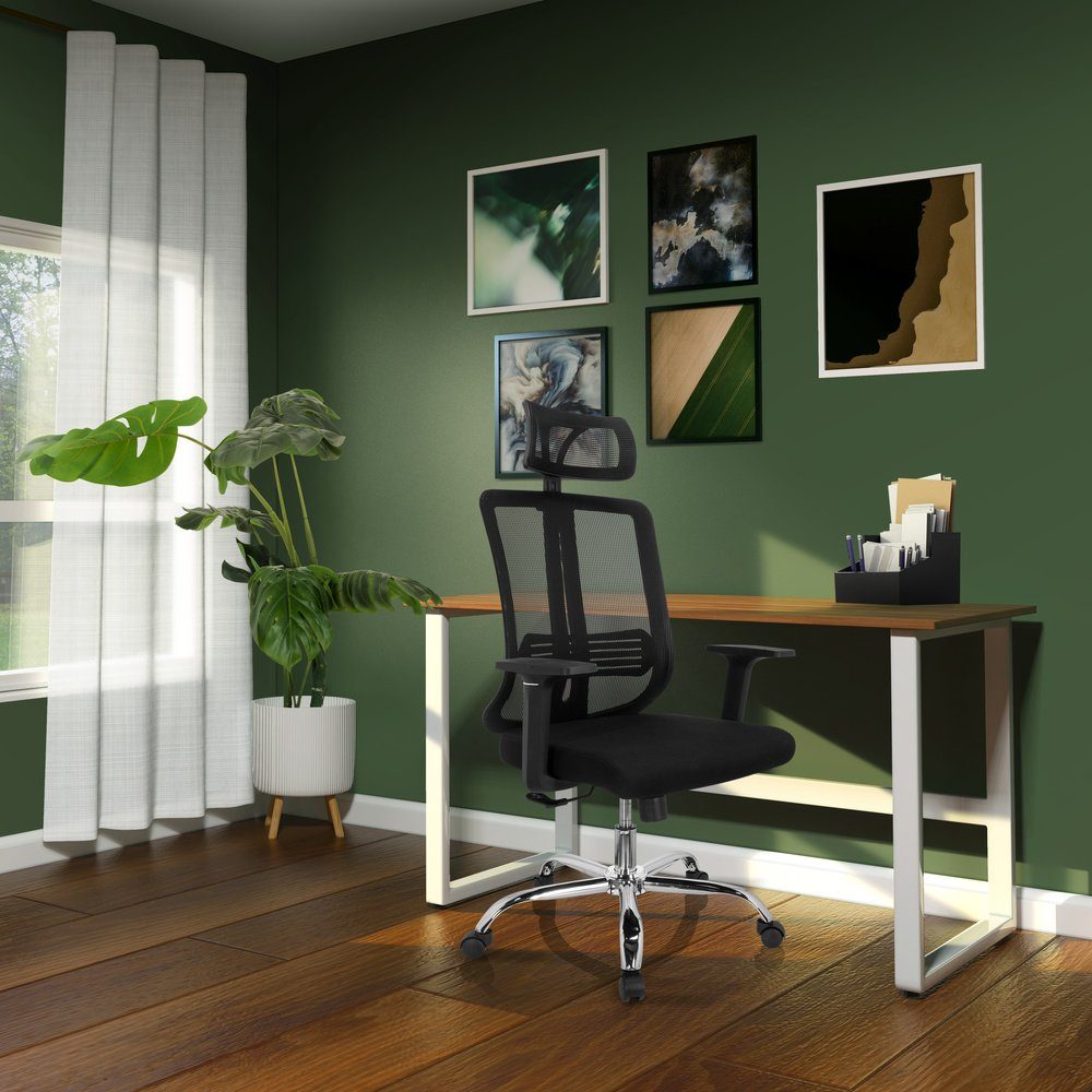 ZH 200 Home ergonomisch Schreibtischstuhl (1 Bürostuhl hjh Office Stoff/Netzstoff OFFICE Drehstuhl St),