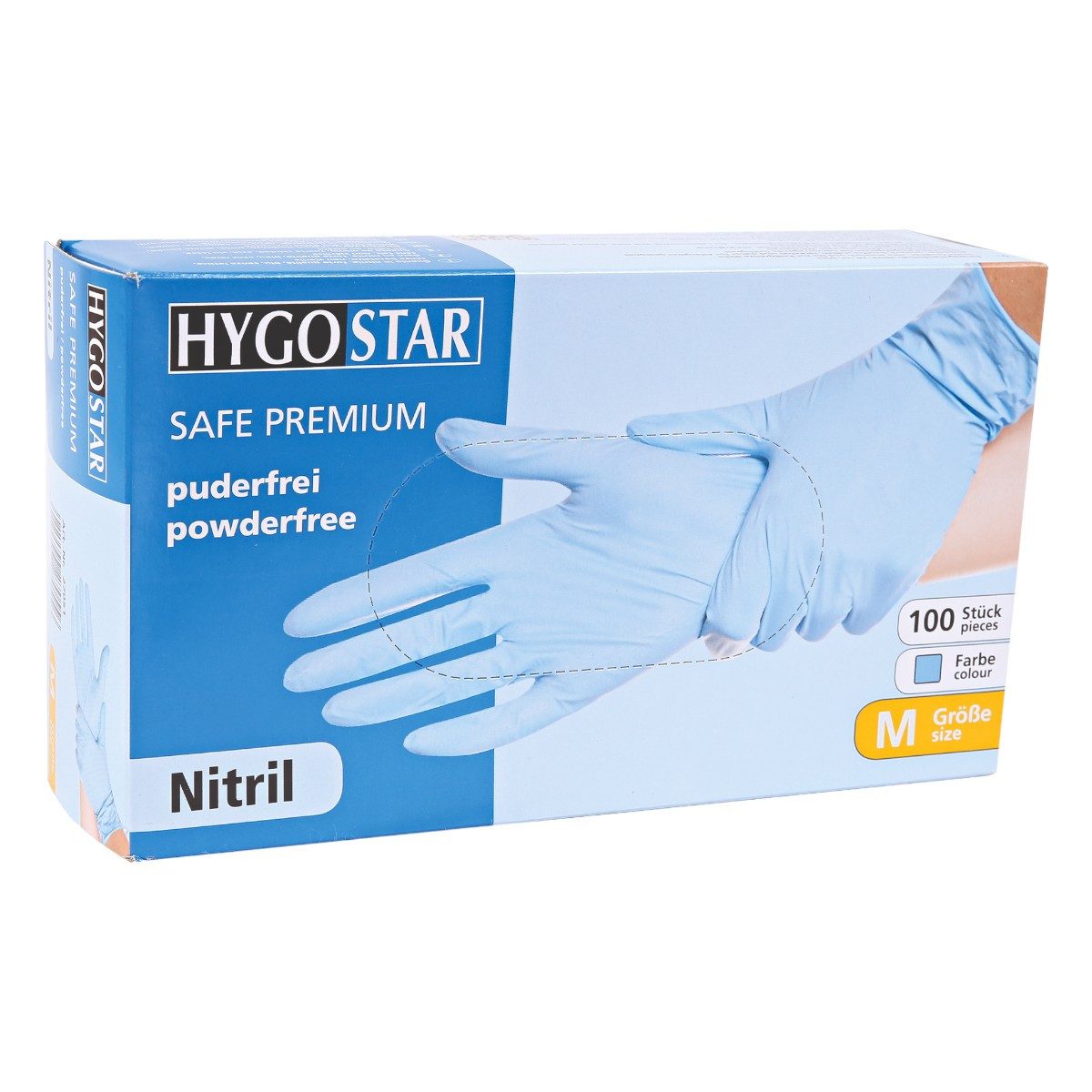 Franz Mensch Einweghandschuhe Hygostar "Safe Premium", Puderfrei, 100 Stück extra dick
