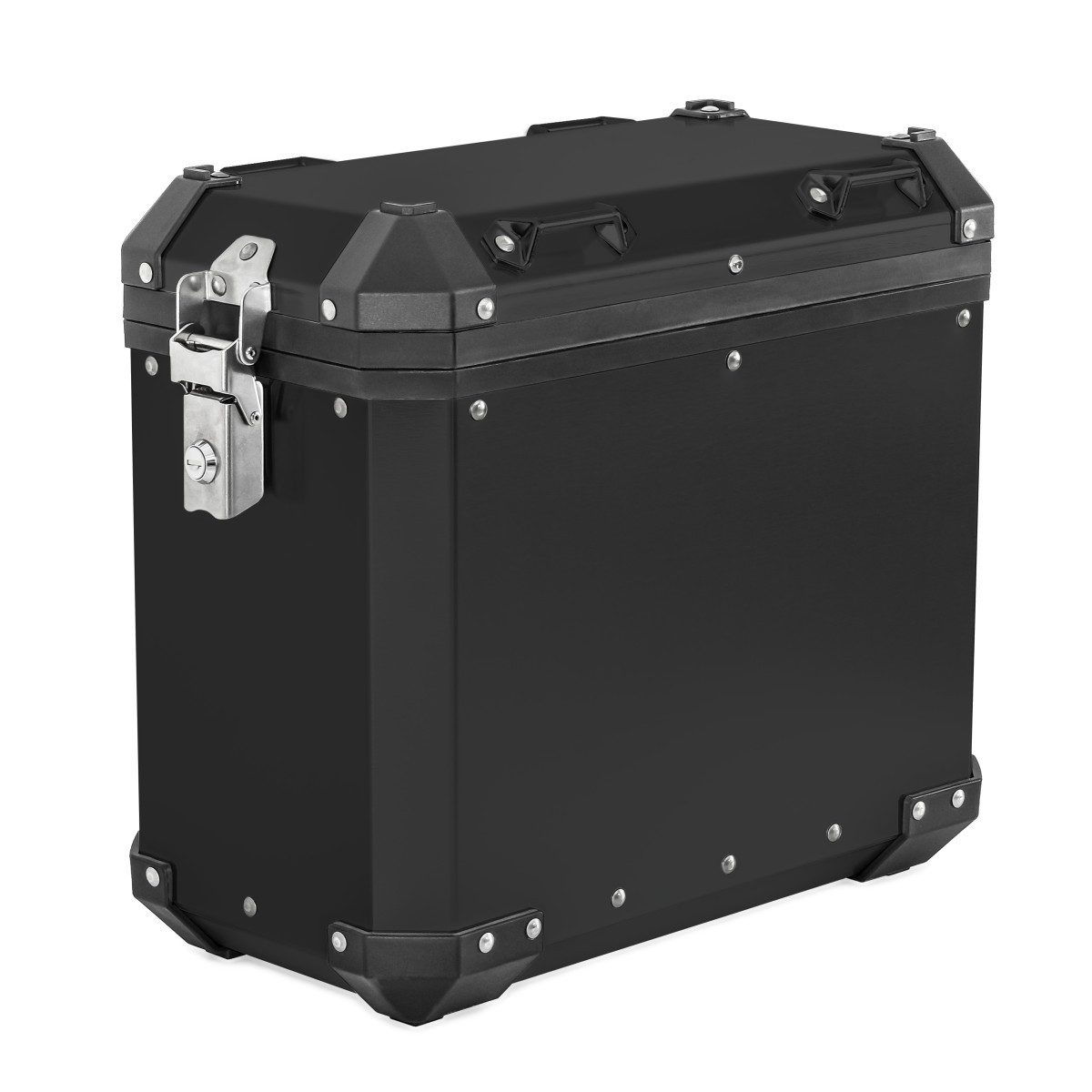 Bagtecs Koffer Motorrad Alukoffer / Aluminium Seitenkoffer 38 Liter # GX38 schwarz