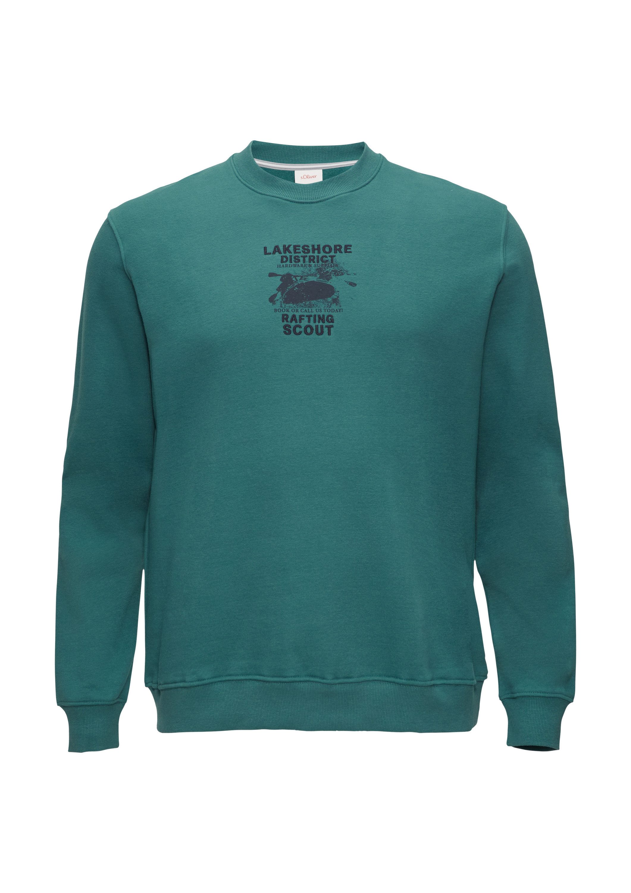 s.Oliver Sweatshirt Sweatshirt Sweatshirt mit Stickerei